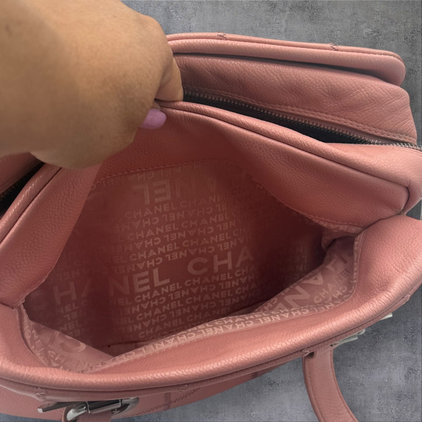 Chanel Pink LAX Bowler Bag