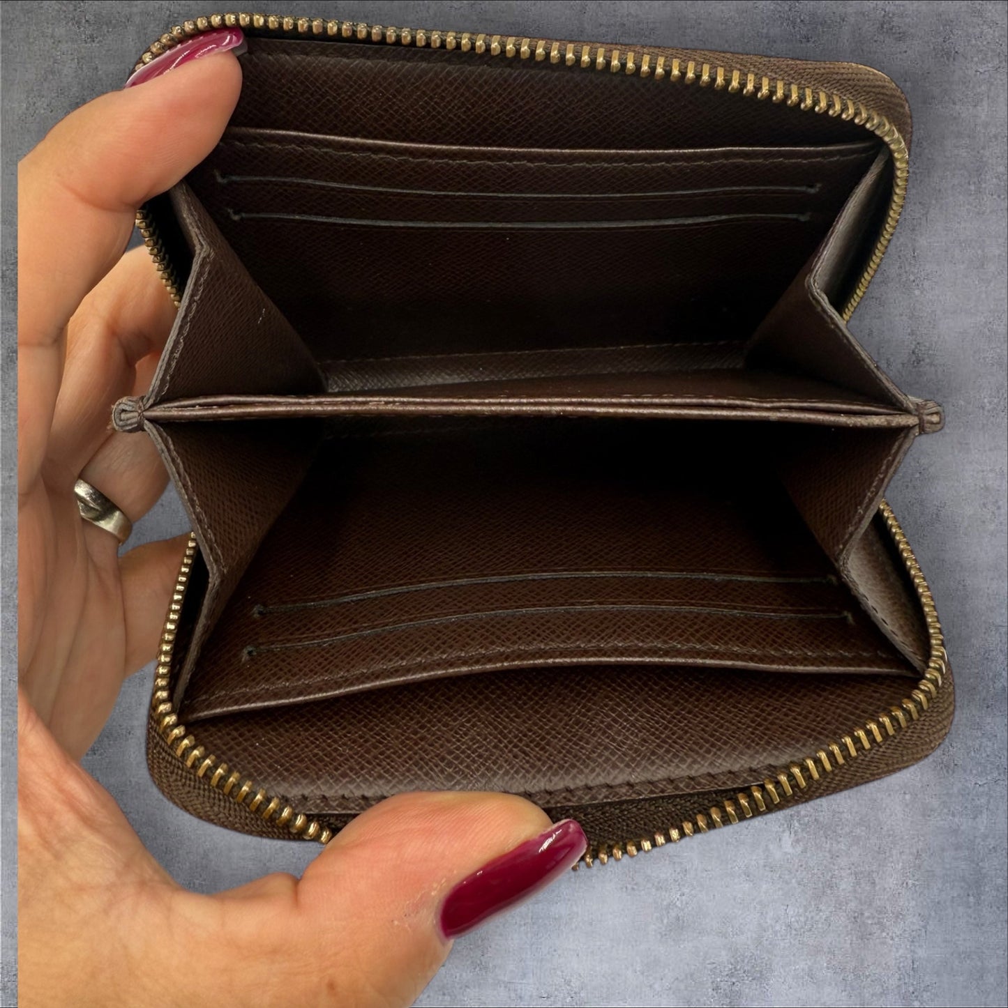 Louis Vuitton Damier Ebene Compact Zippy Wallet