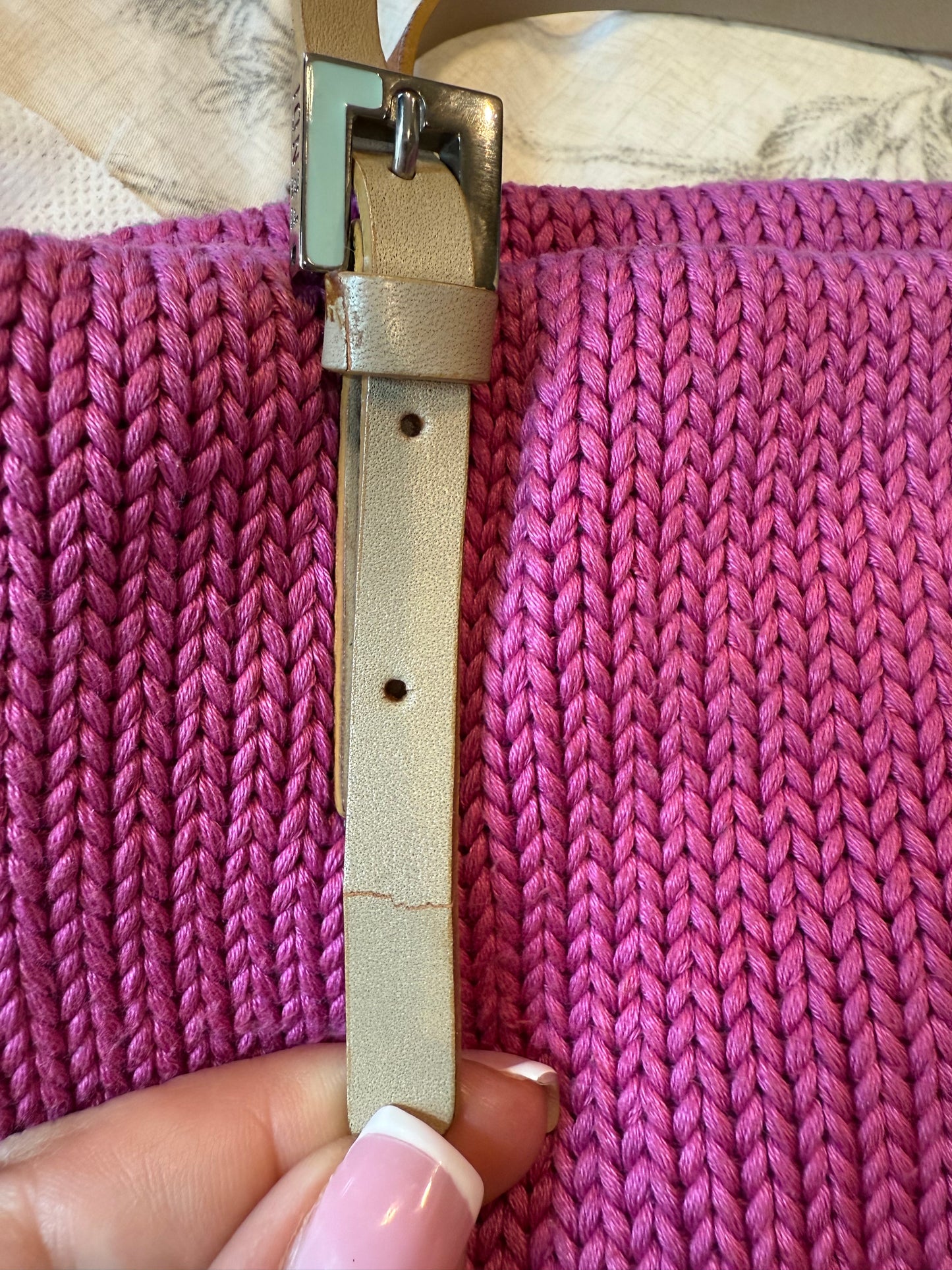 Fendi knitted Fuchsia Pink Tote