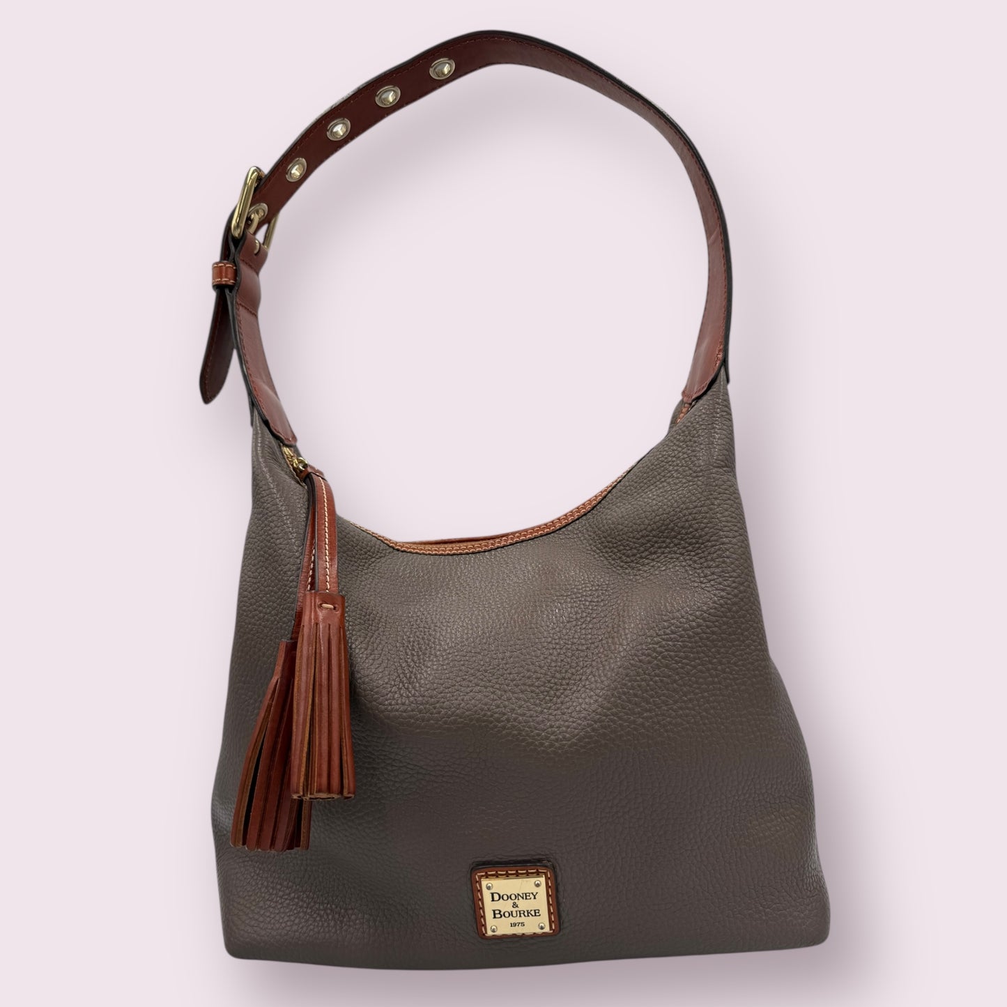 Dooney and Bourke Patterson Paige Sac Hobo Bag in Taupe