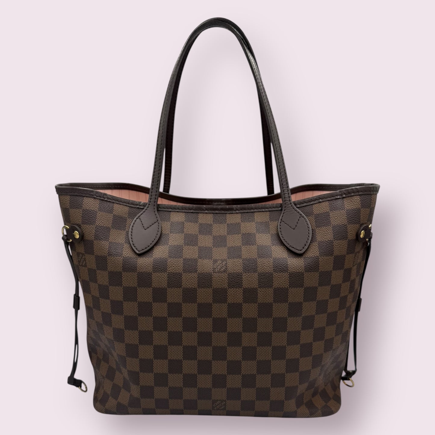 Louis Vuitton Damier Ebene Neverfull MM with Pink Balerine lining