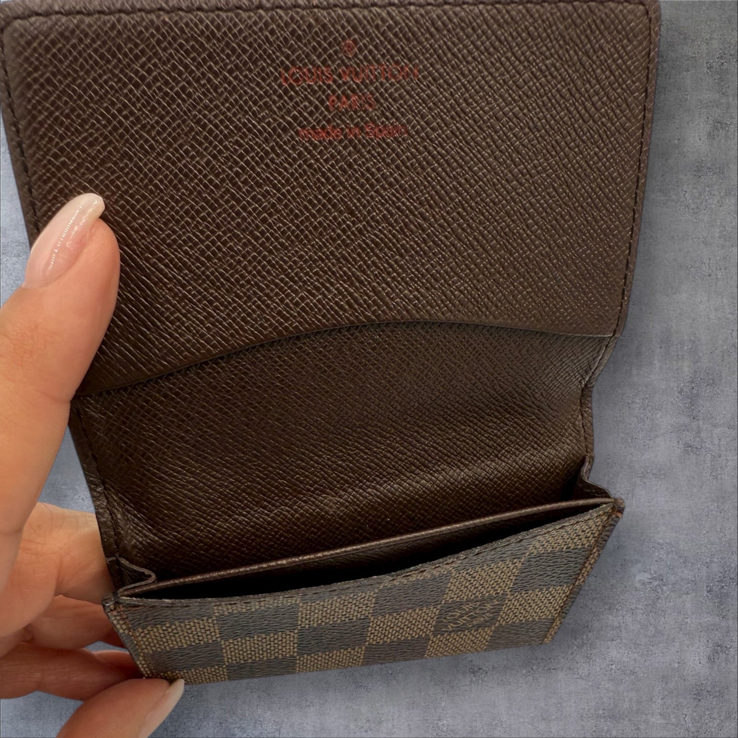 293. Louis Vuitton Damier Ebene Business Card Holder