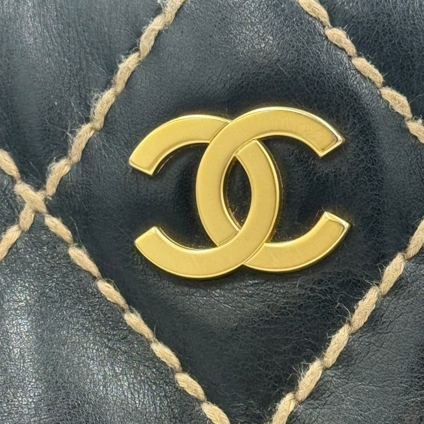 Chanel Wild Stitch Leather Tote Bag