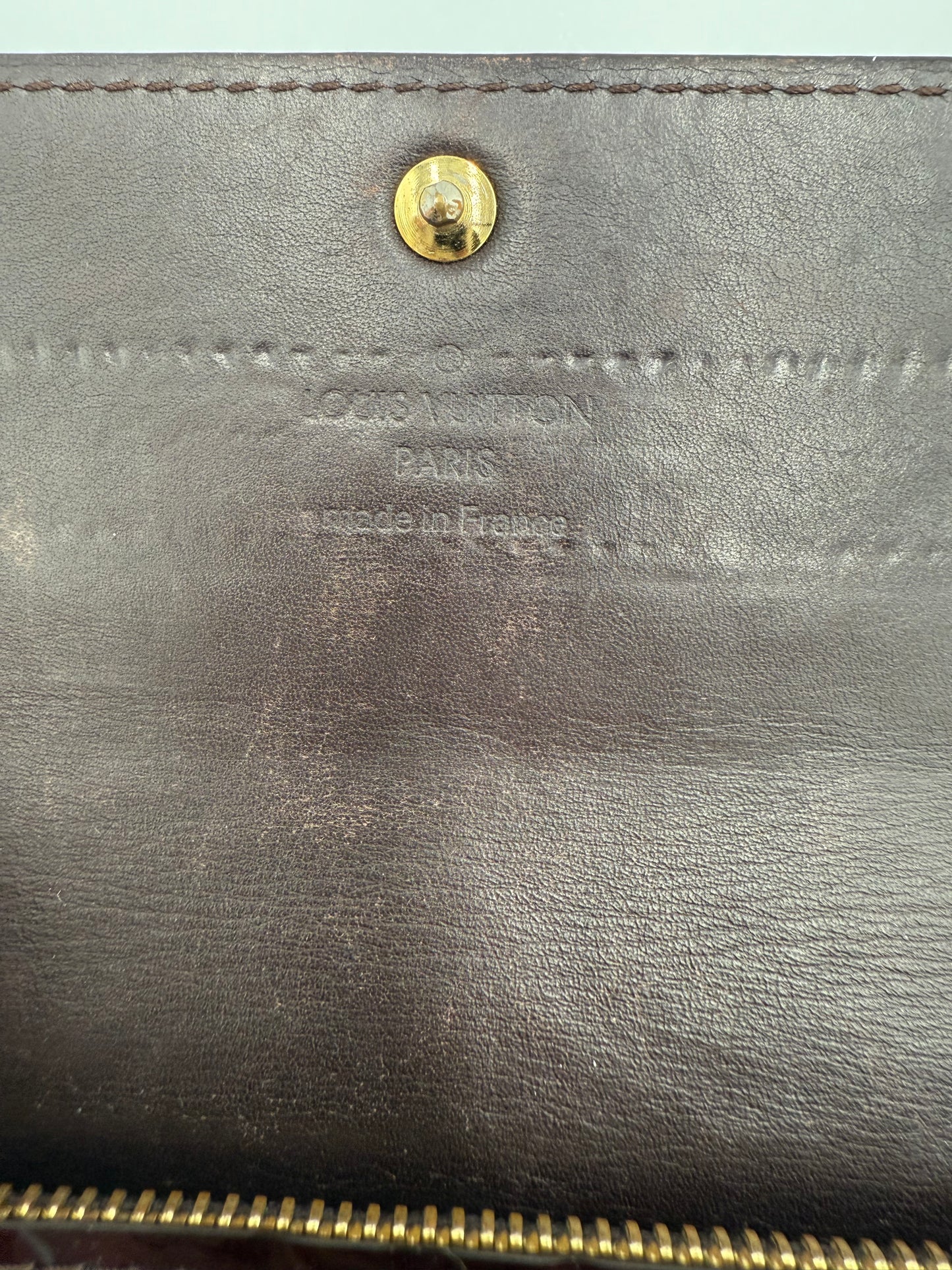 Louis Vuitton Amarante Vernis Sarah Wallet