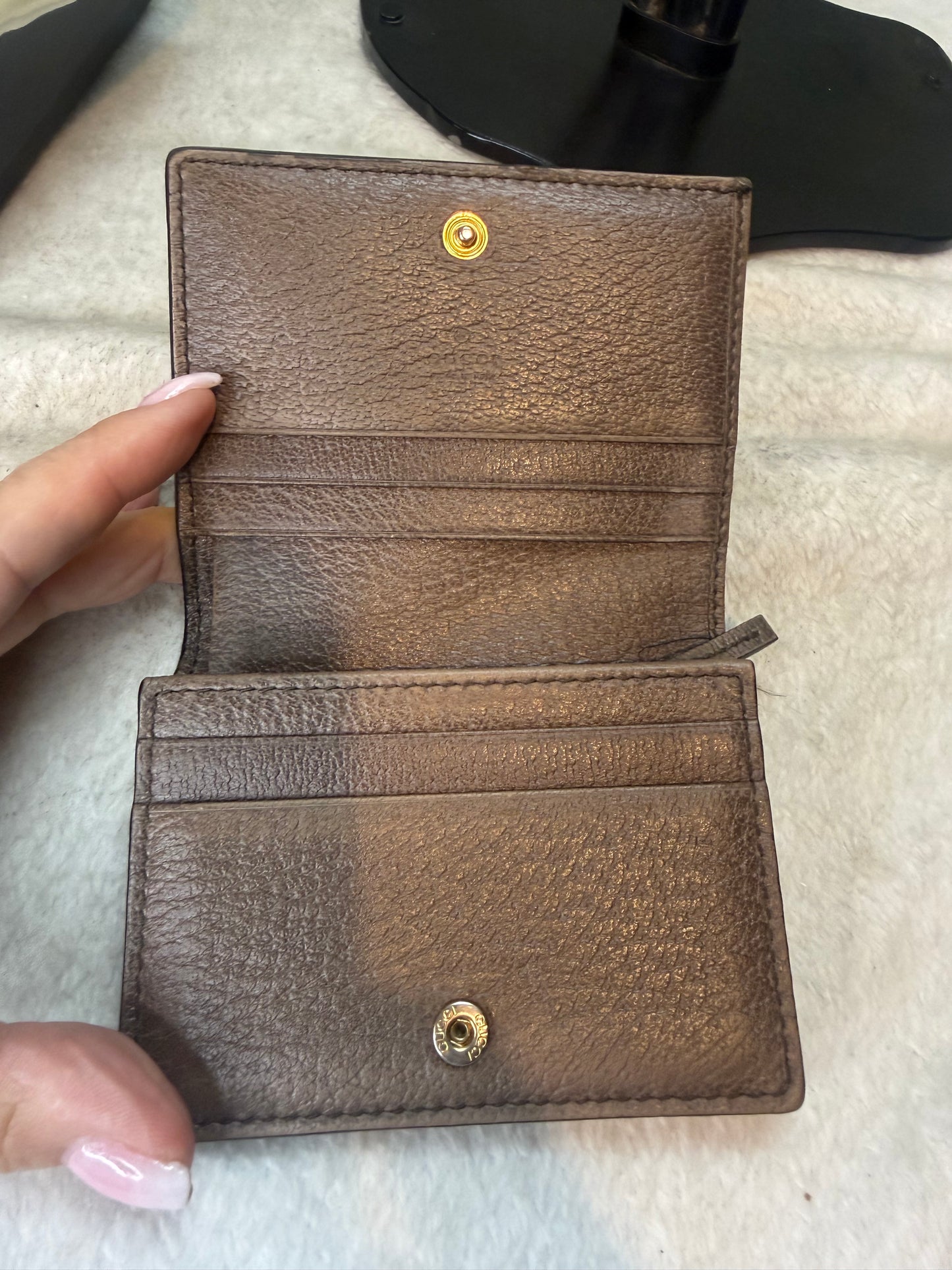 1447. Gucci Ophidia Card Case Compact Wallet