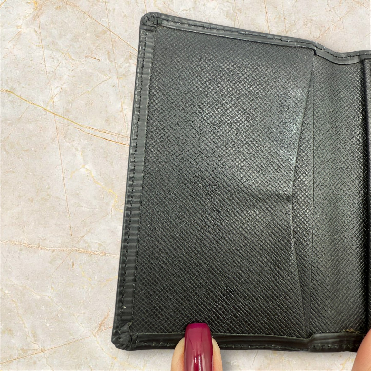 Louis Vuitton Black Epi Leather Pocket Organizer