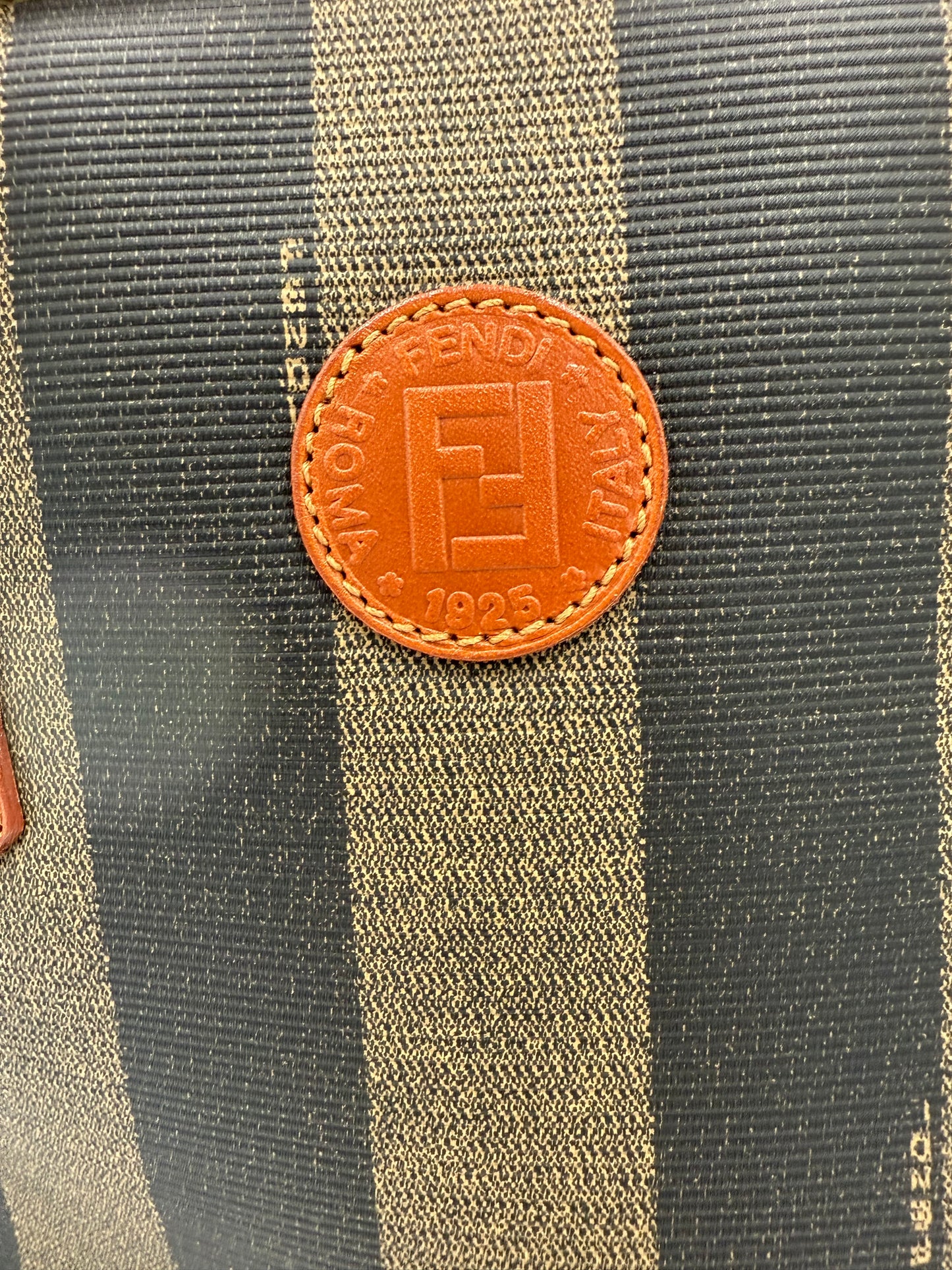 Fendi Pequin Alma Handbag
