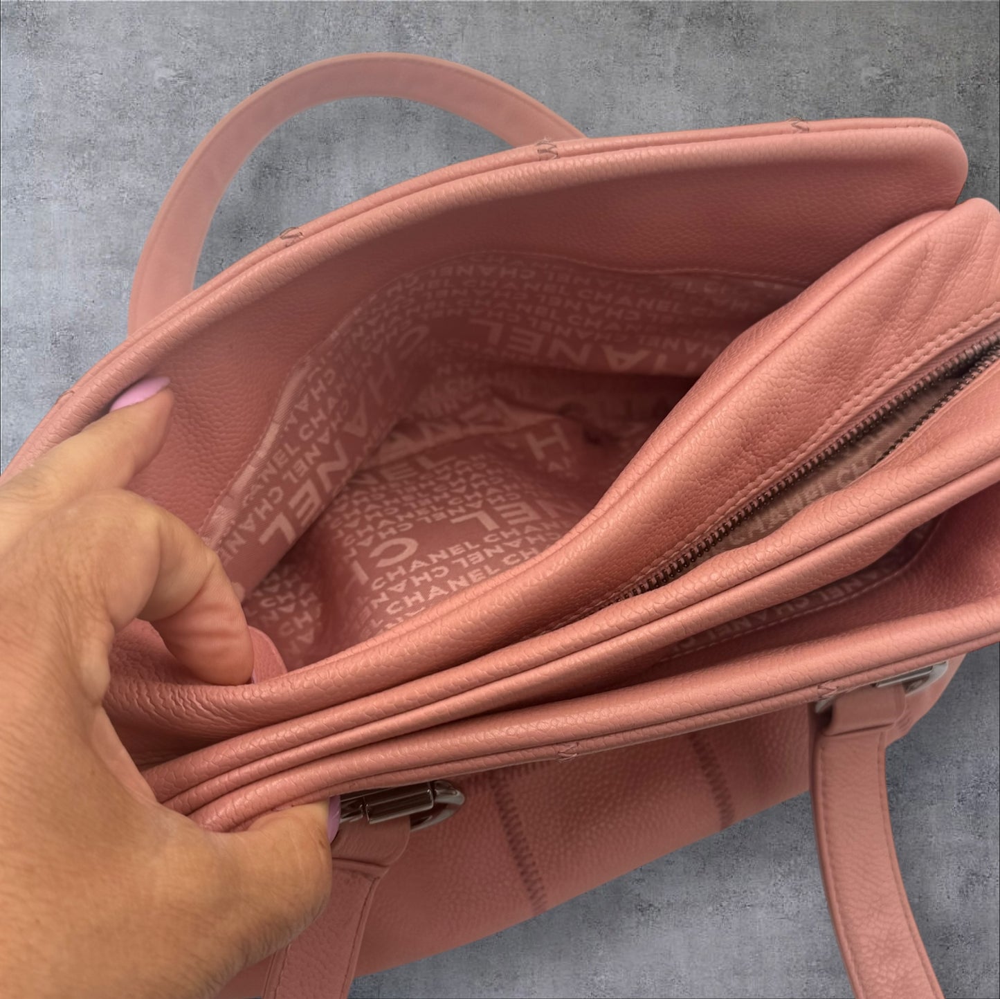 Chanel Pink LAX Bowler Bag