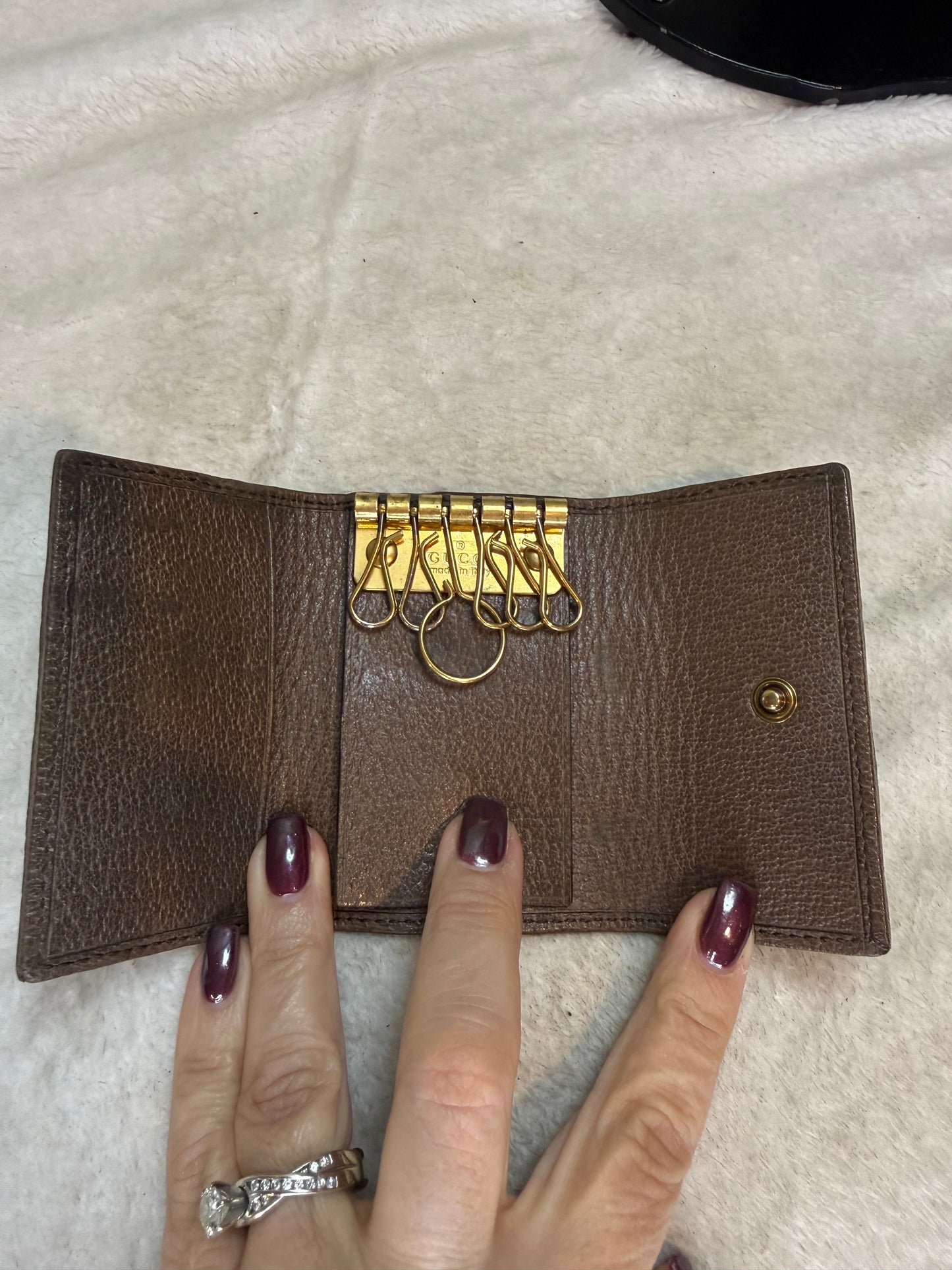 1245. Gucci Ophidia GG Key Case