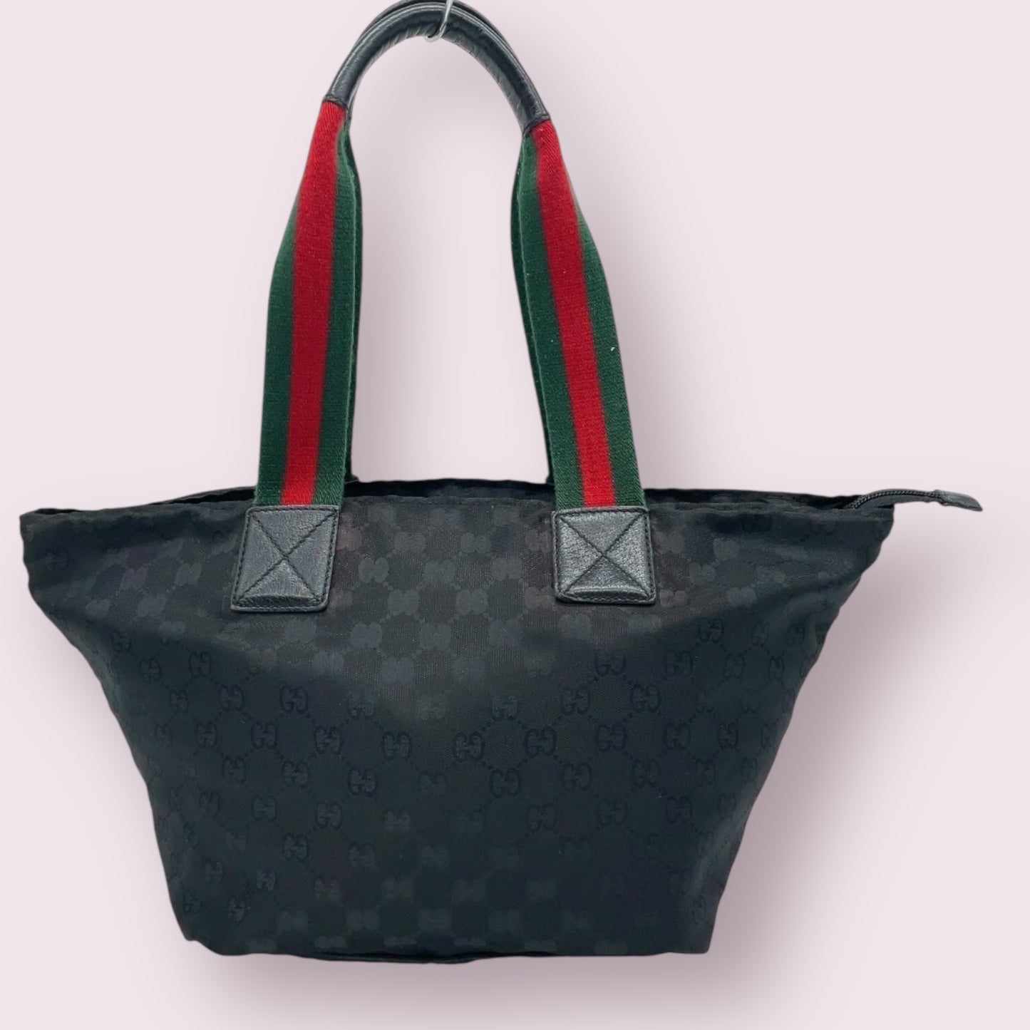 Gucci GG Nylon Sherry Line Black Handbag
