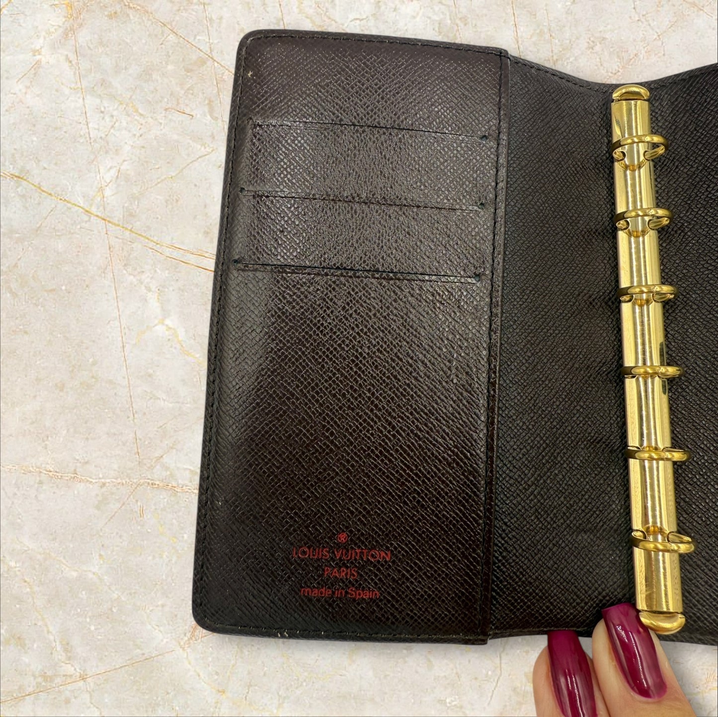 Louis Vuitton Damier Ebene Agenda PM
