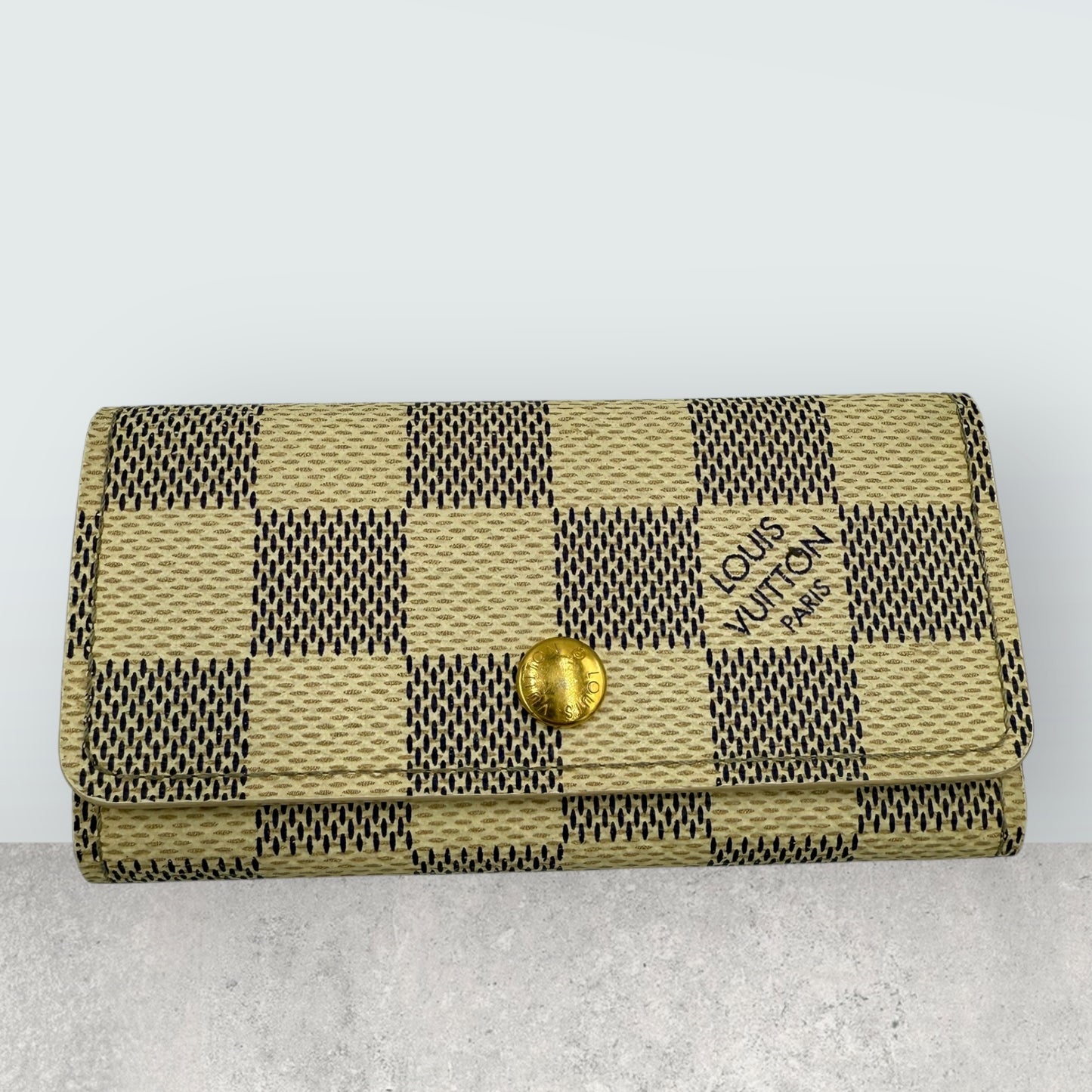 Louis Vuitton Damier Azur 4 Key ring holder