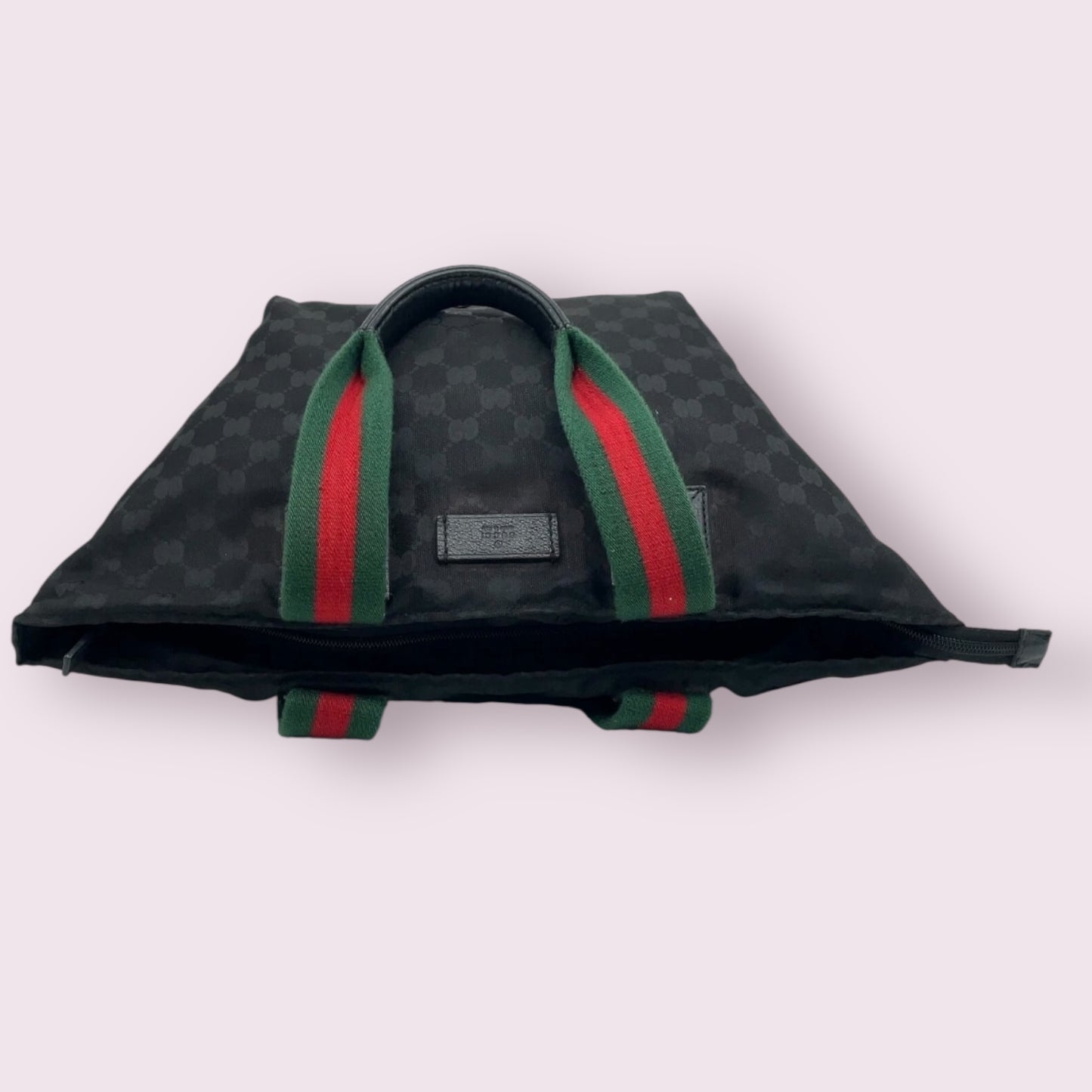 Gucci GG Nylon Sherry Line Black Handbag