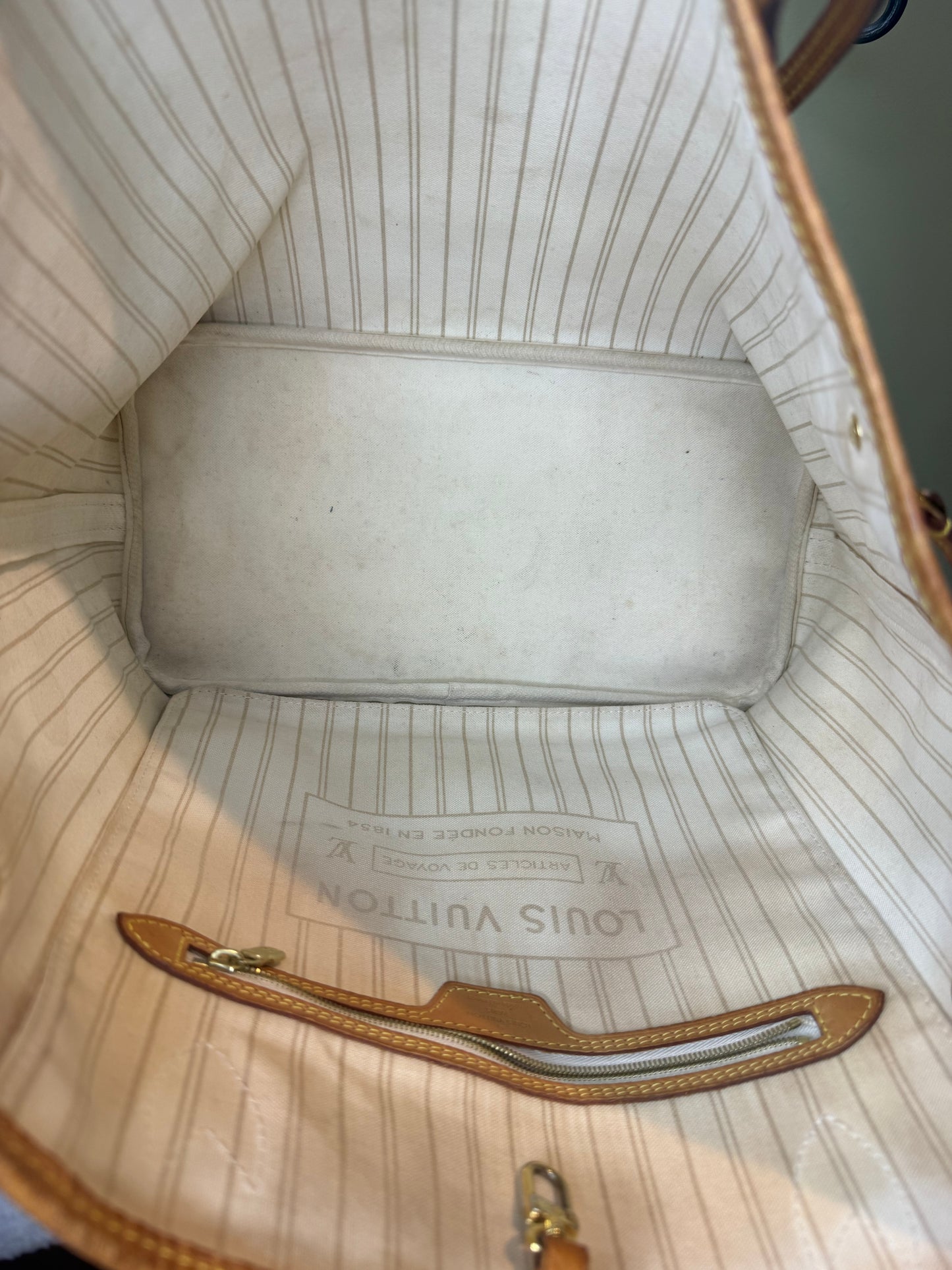 1433. Louis Vuitton Damier Azur Neverfull MM