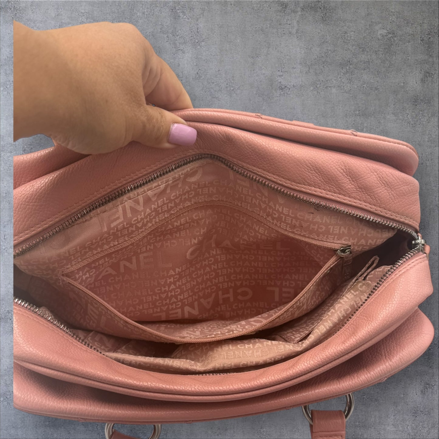 Chanel Pink LAX Bowler Bag