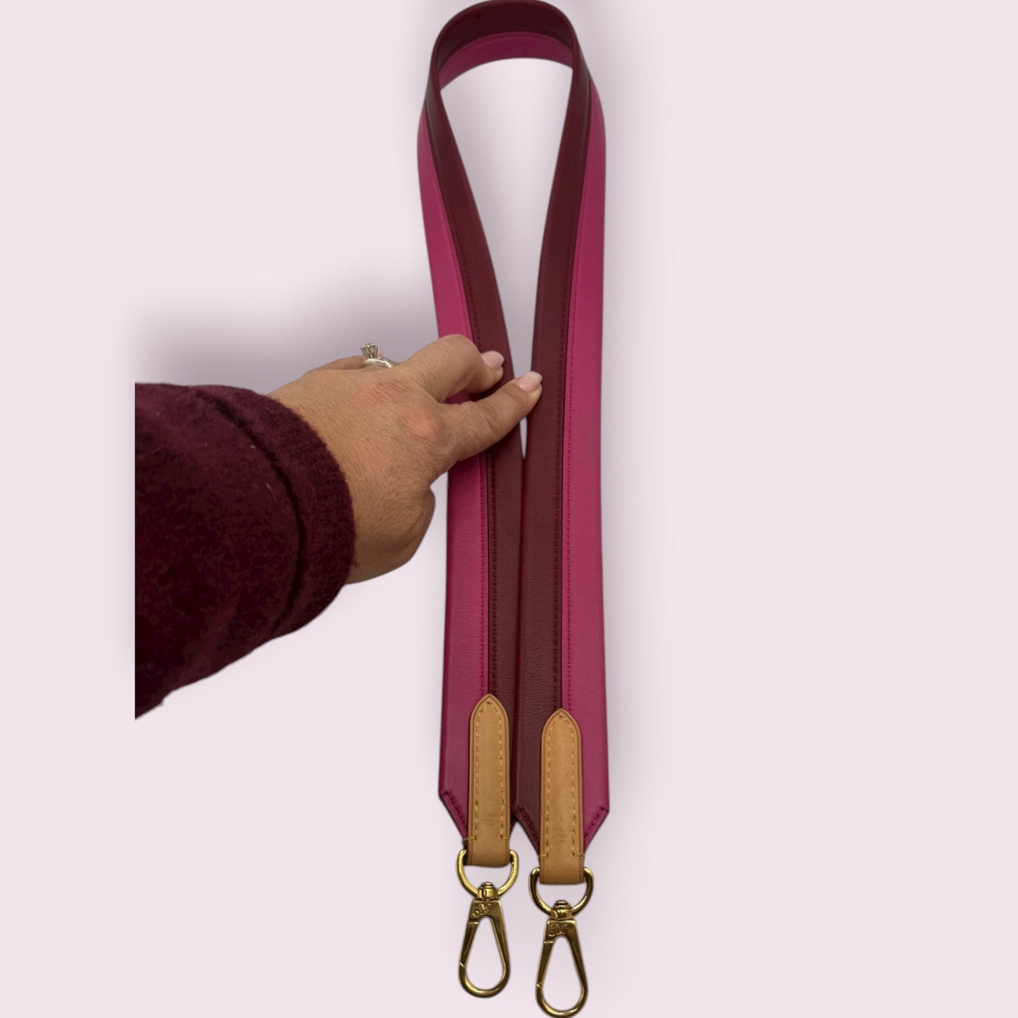 247. Louis Vuitton Monogram Cluny BB Bordeaux X Fuchsia