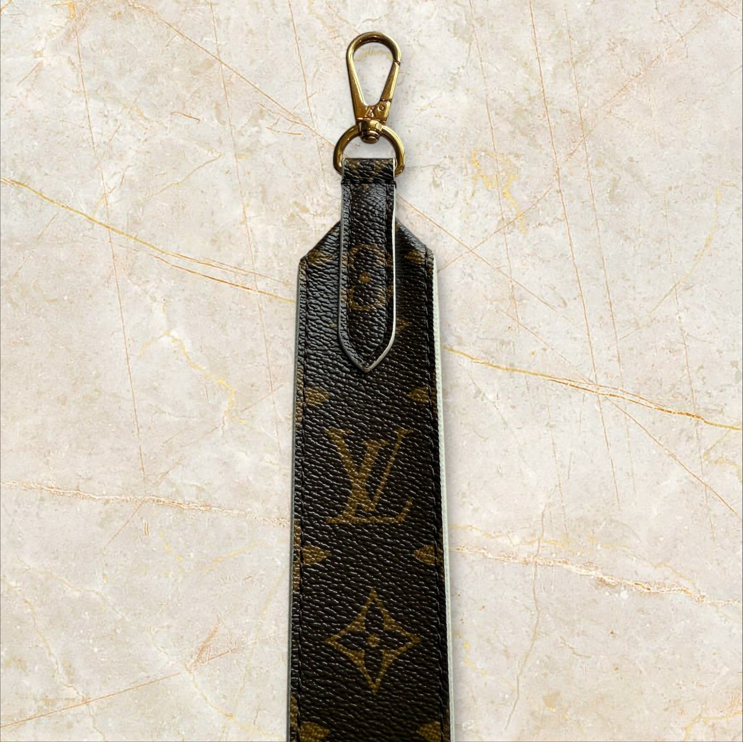 Louis Vuitton Bandoulière Monogram Purse Strap Brown Red