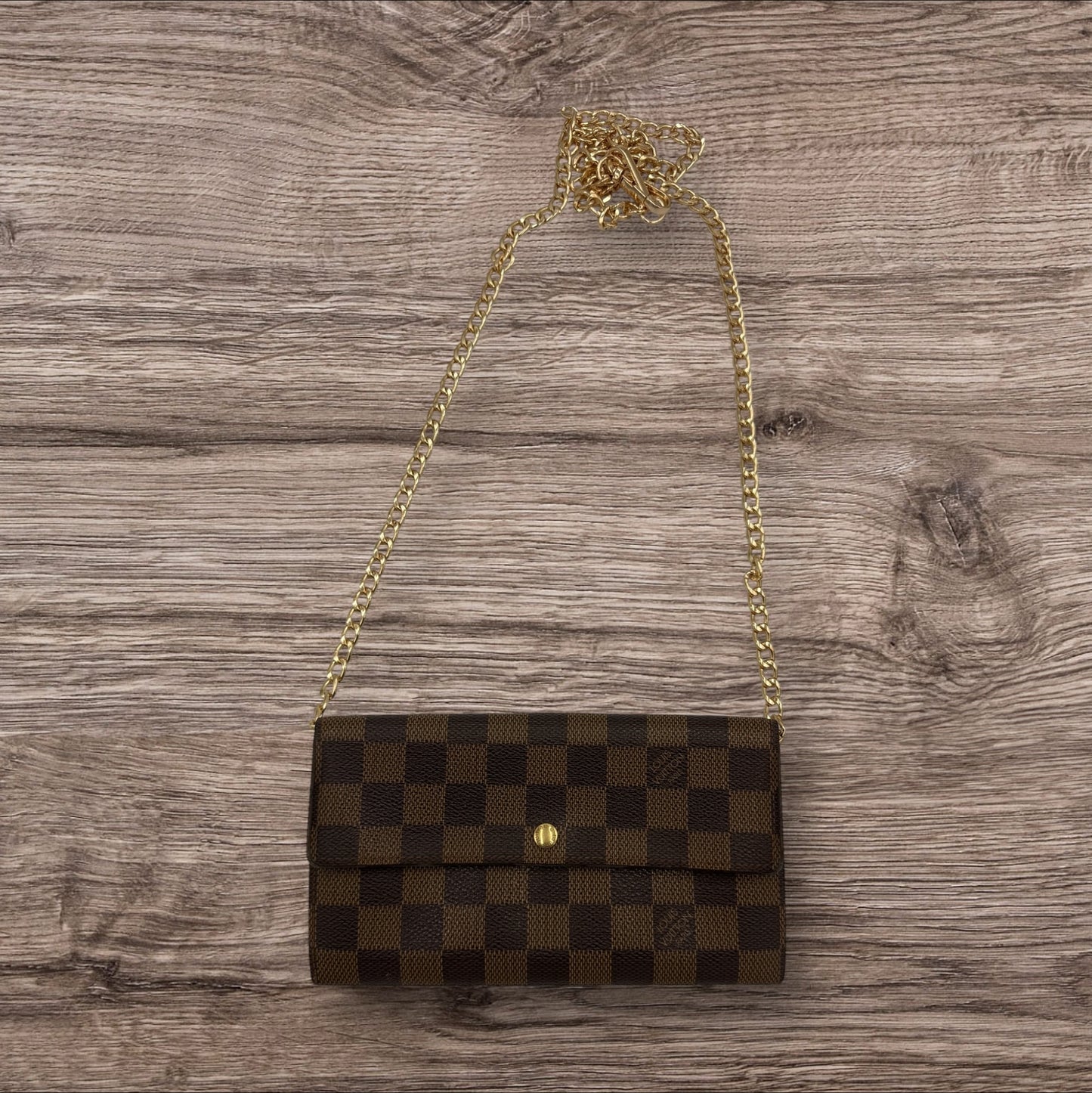 Louis Vuitton Damier Ebene Sarah Wallet