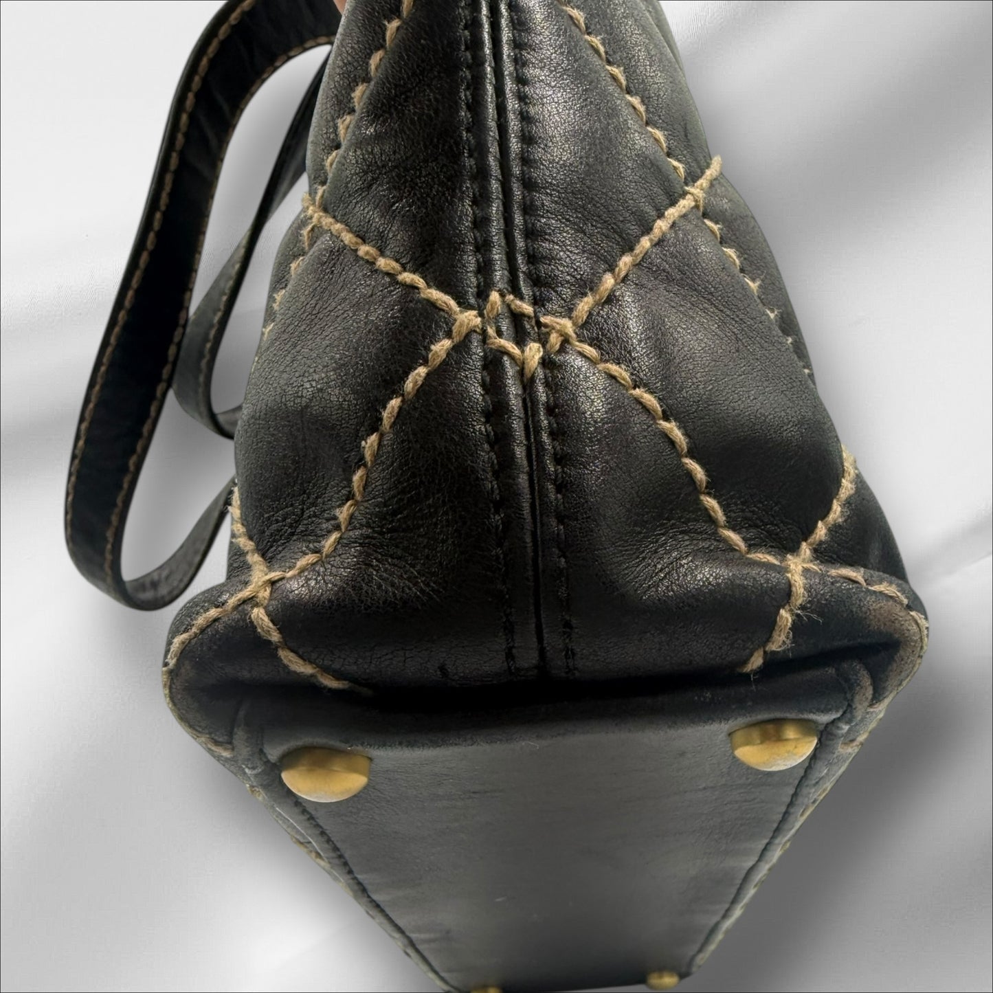 Chanel Wild Stitch Leather Tote Bag