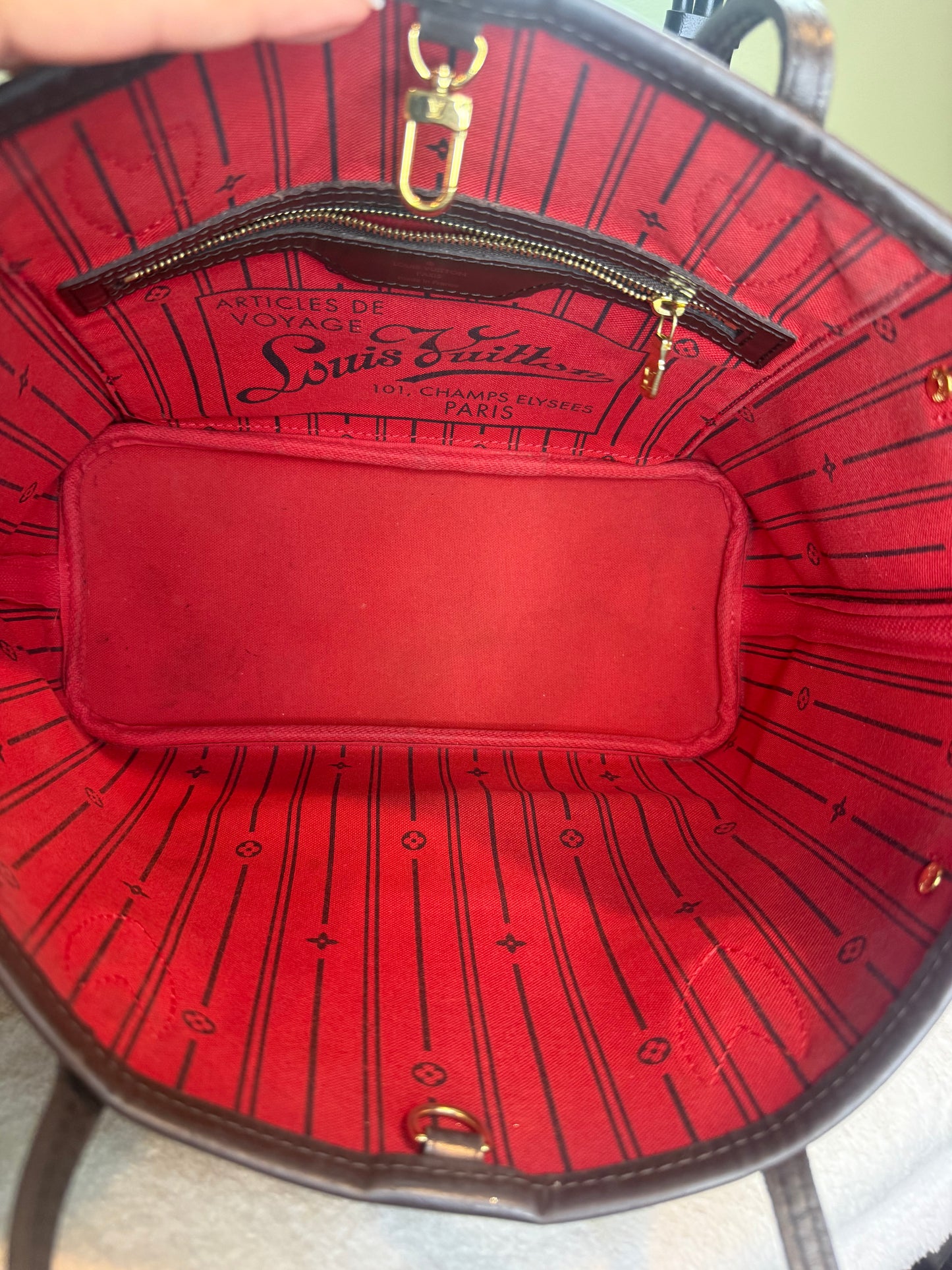 1439. Louis Vuitton Damier Ebene Neverfull PM