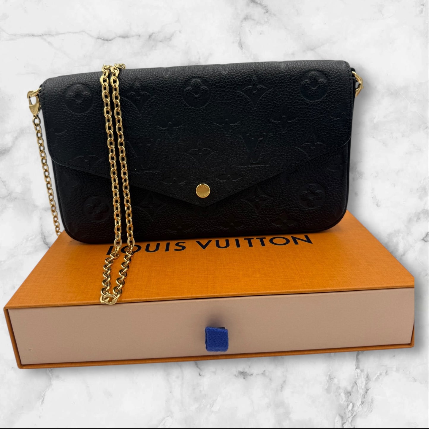 Louis Vuitton Black Empriente Felicie Pochette