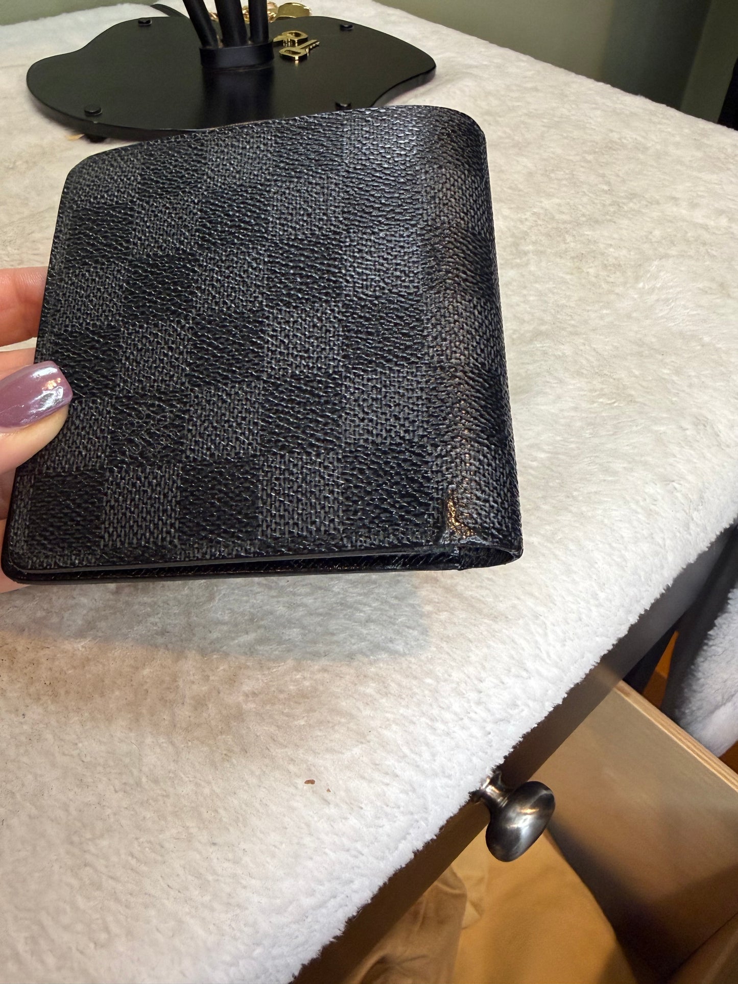 1526. Louis Vuitton Damier Graphite Bifold Mens wallet