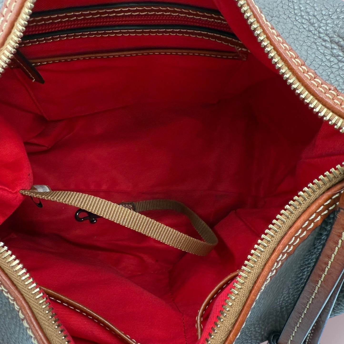 Dooney and Bourke Patterson Paige Sac Hobo Bag in Taupe
