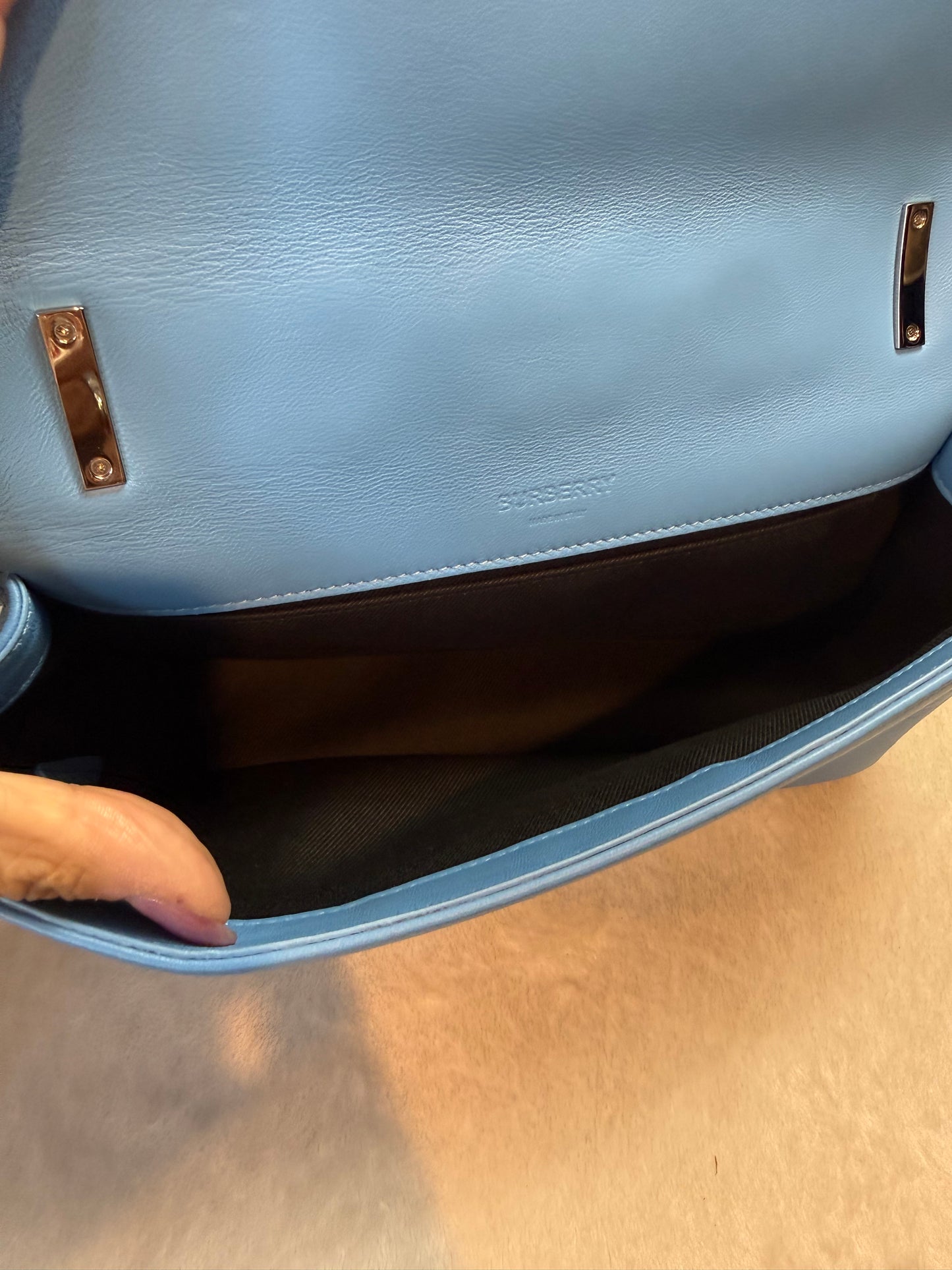 1853. Burberry Blue Small Lola Shoulder bag