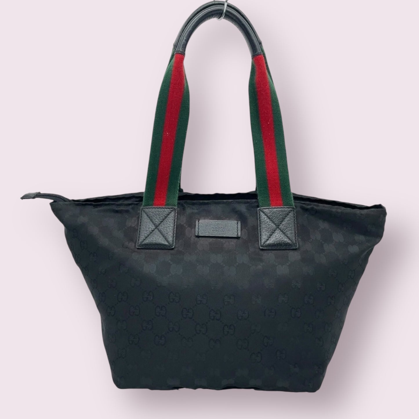 Gucci GG Nylon Sherry Line Black Handbag
