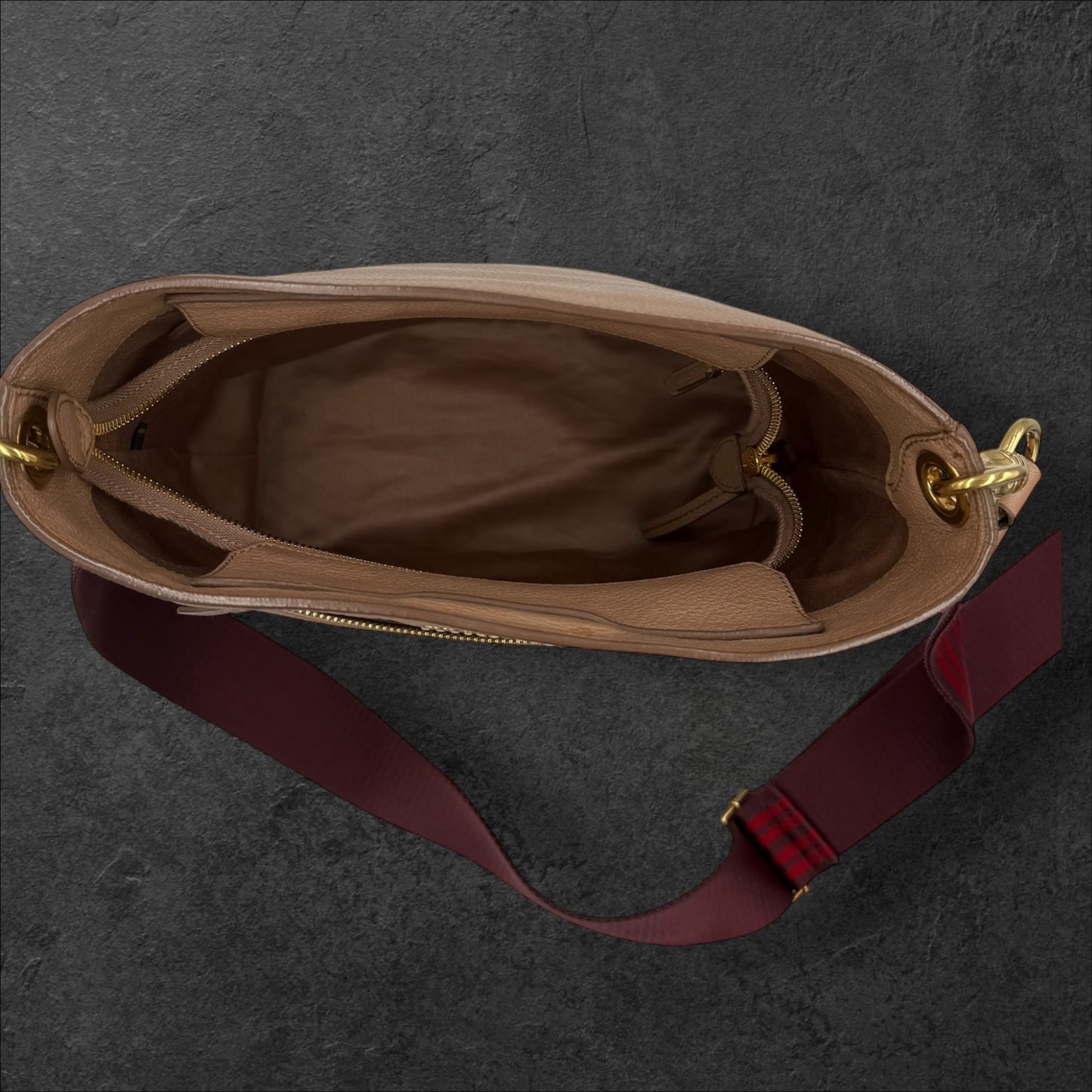 Miu Miu Leather Bucket Crossbody Bag