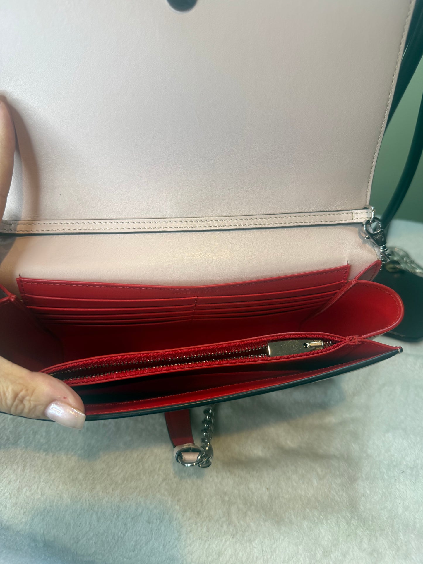 922. Christian Louboutin Pink Paloma Clutch