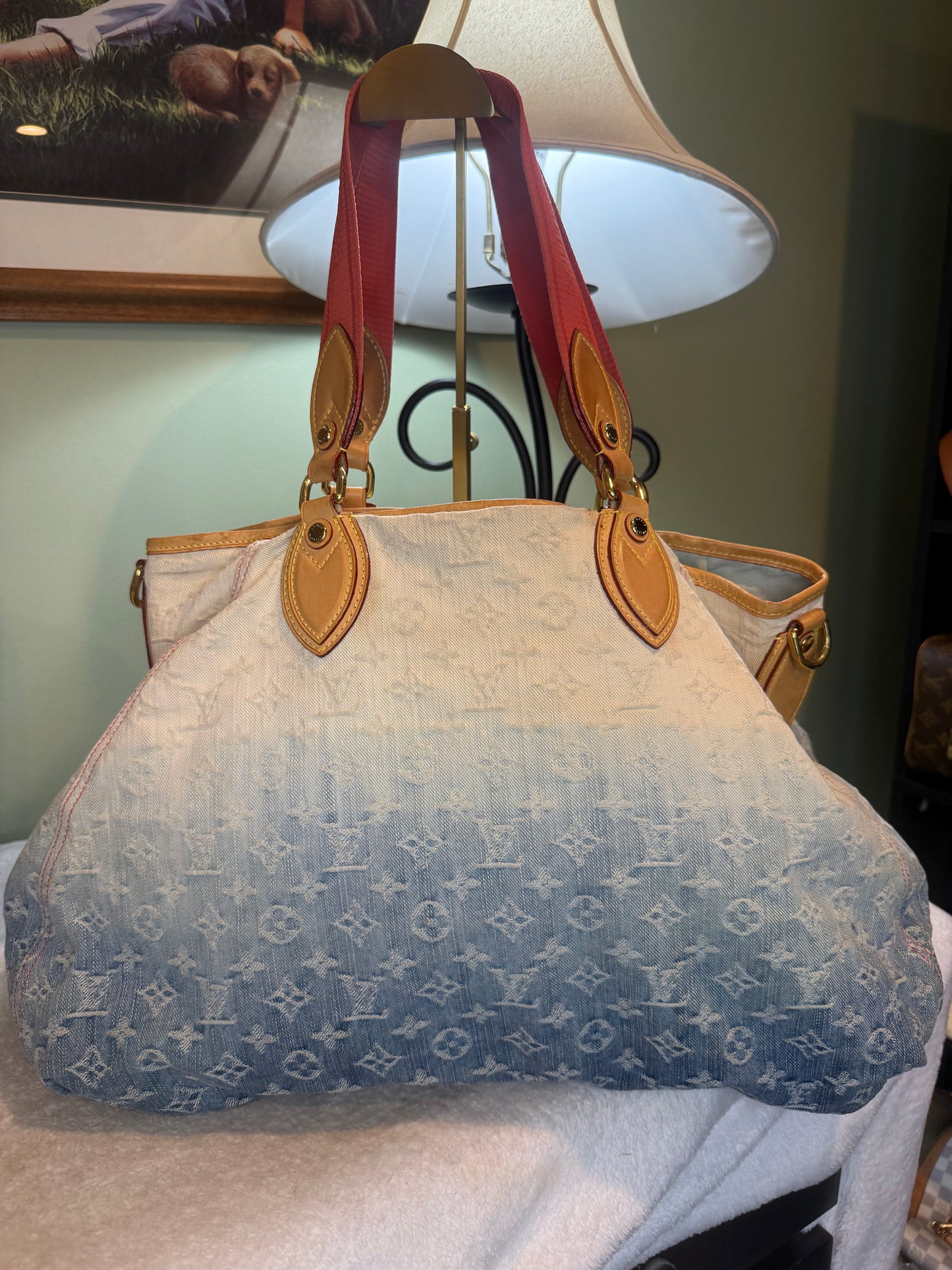 1419. Louis Vuitton Monogram Denim Sunlight Handbag