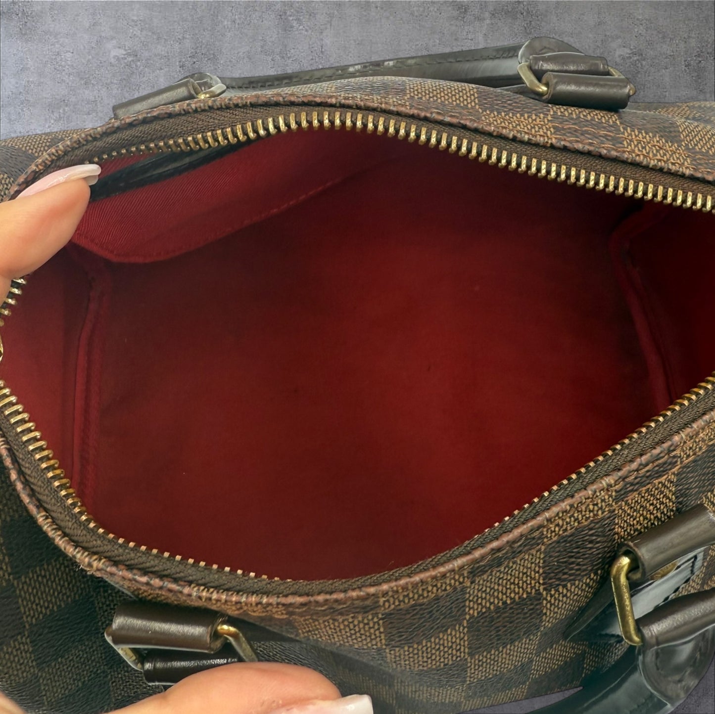 Louis Vuitton Damier Ebene Speedy 25