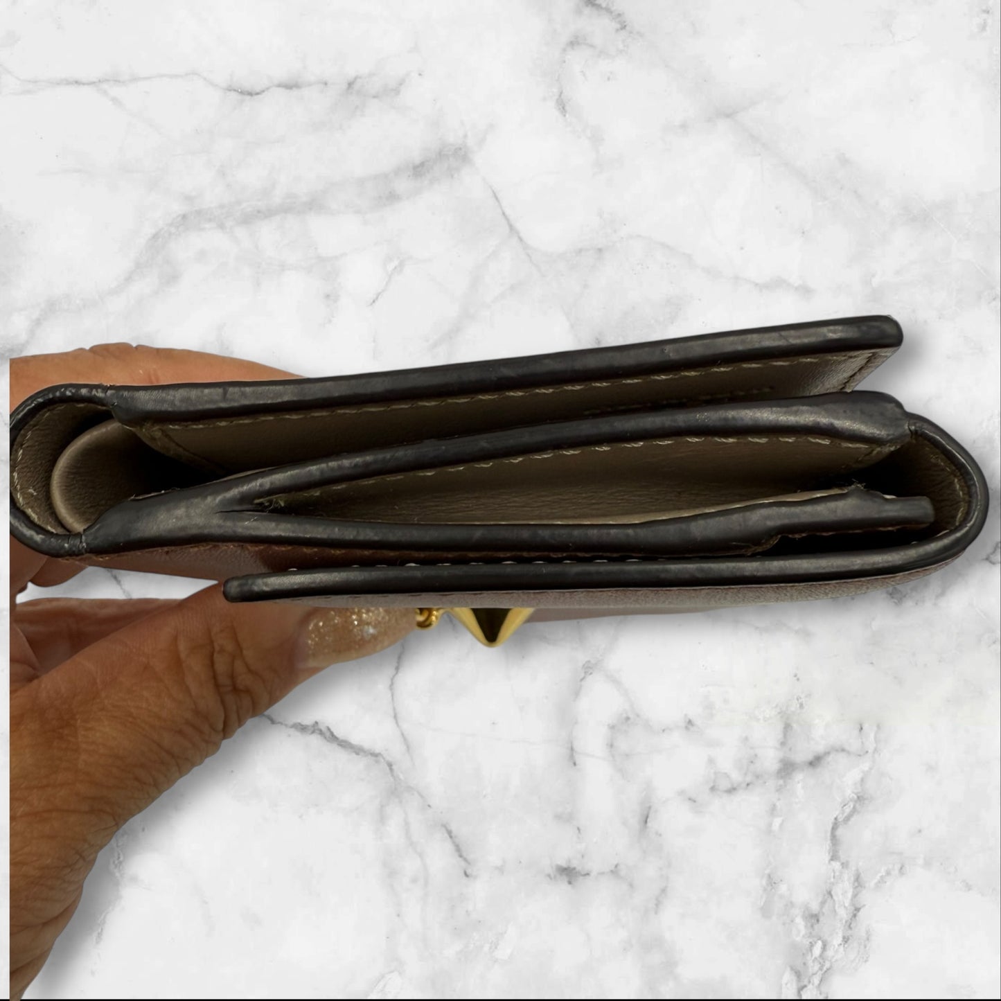 Fendi Compact Mauve Wallet