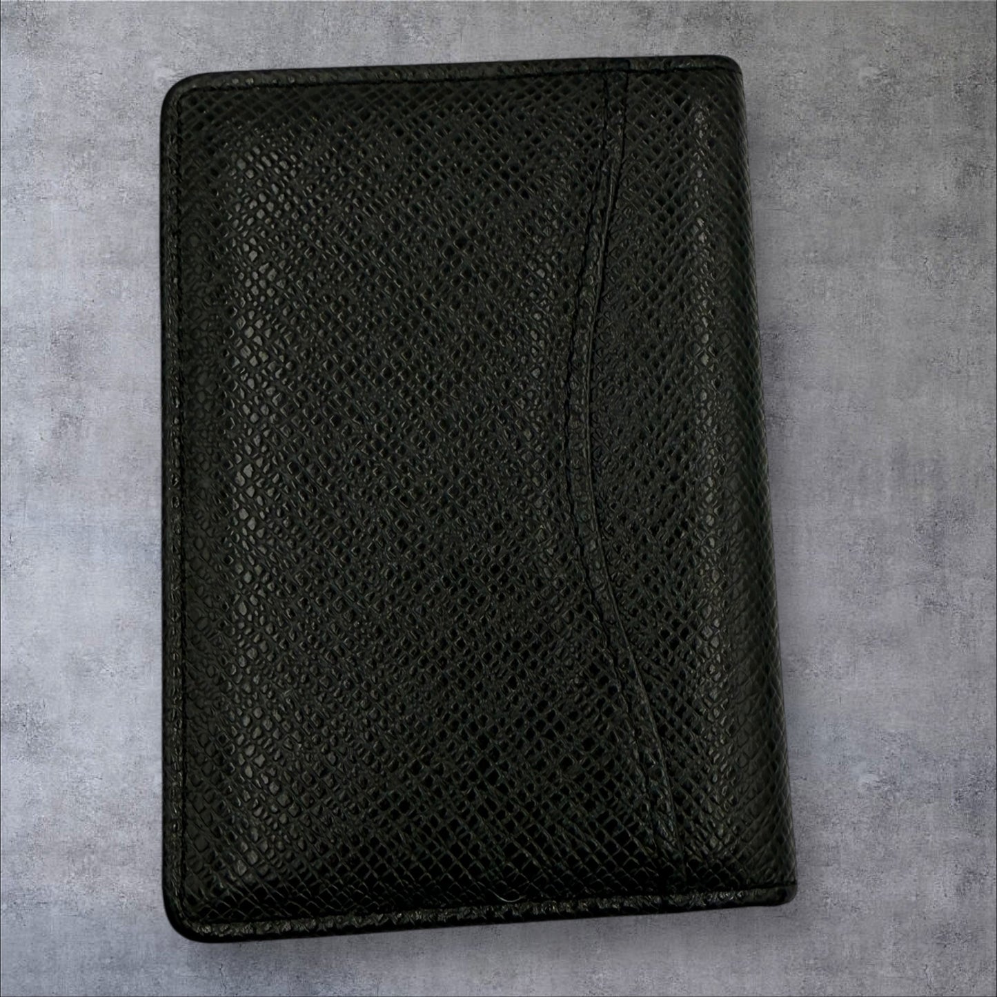 Louis Vuitton Taiga leather black pocket organizer