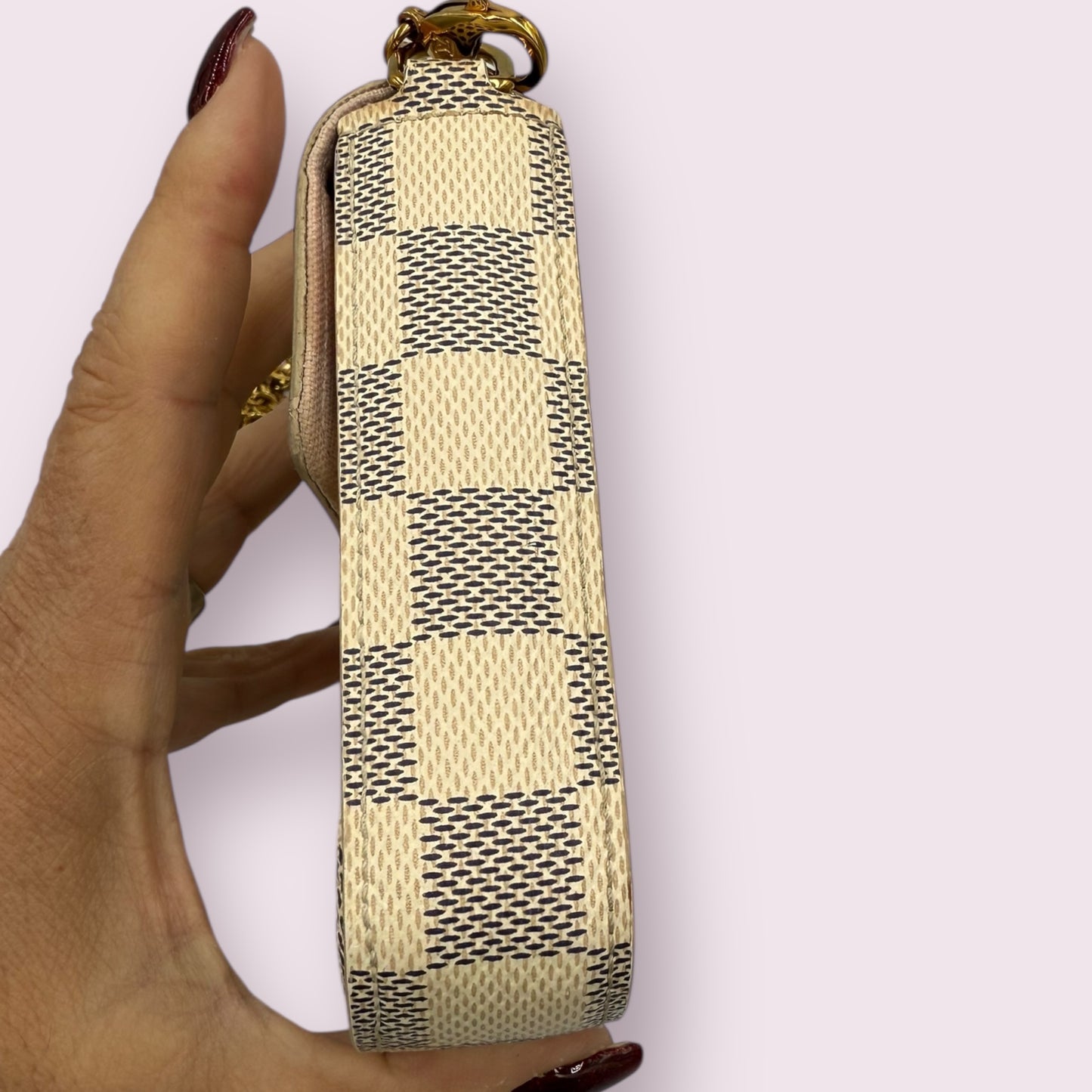 Louis Vuitton Damier Azur Felicie Pochette with both Inserts