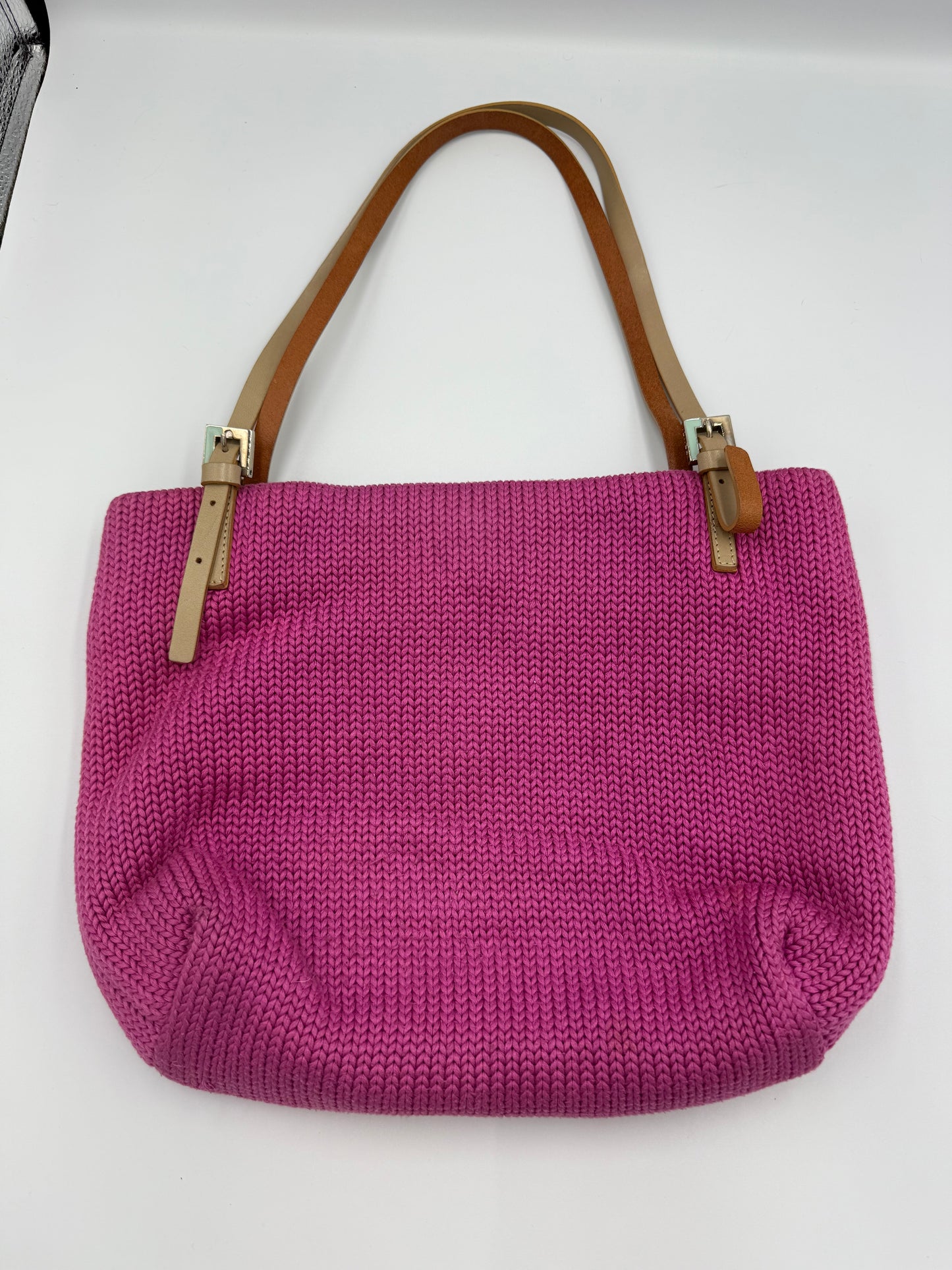 Fendi knitted Fuchsia Pink Tote