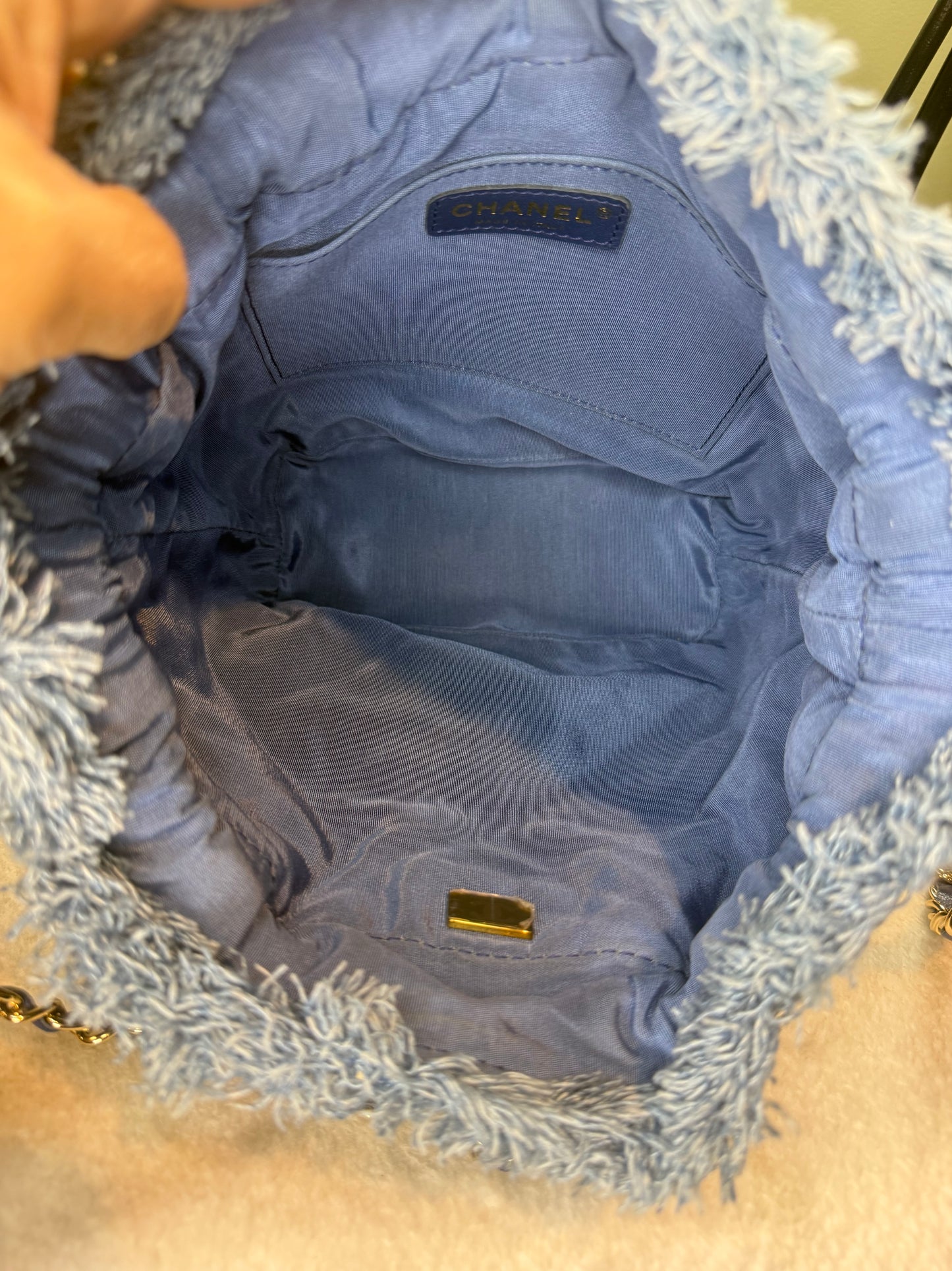 1353. Chanel Denim Mood Bucket Bag