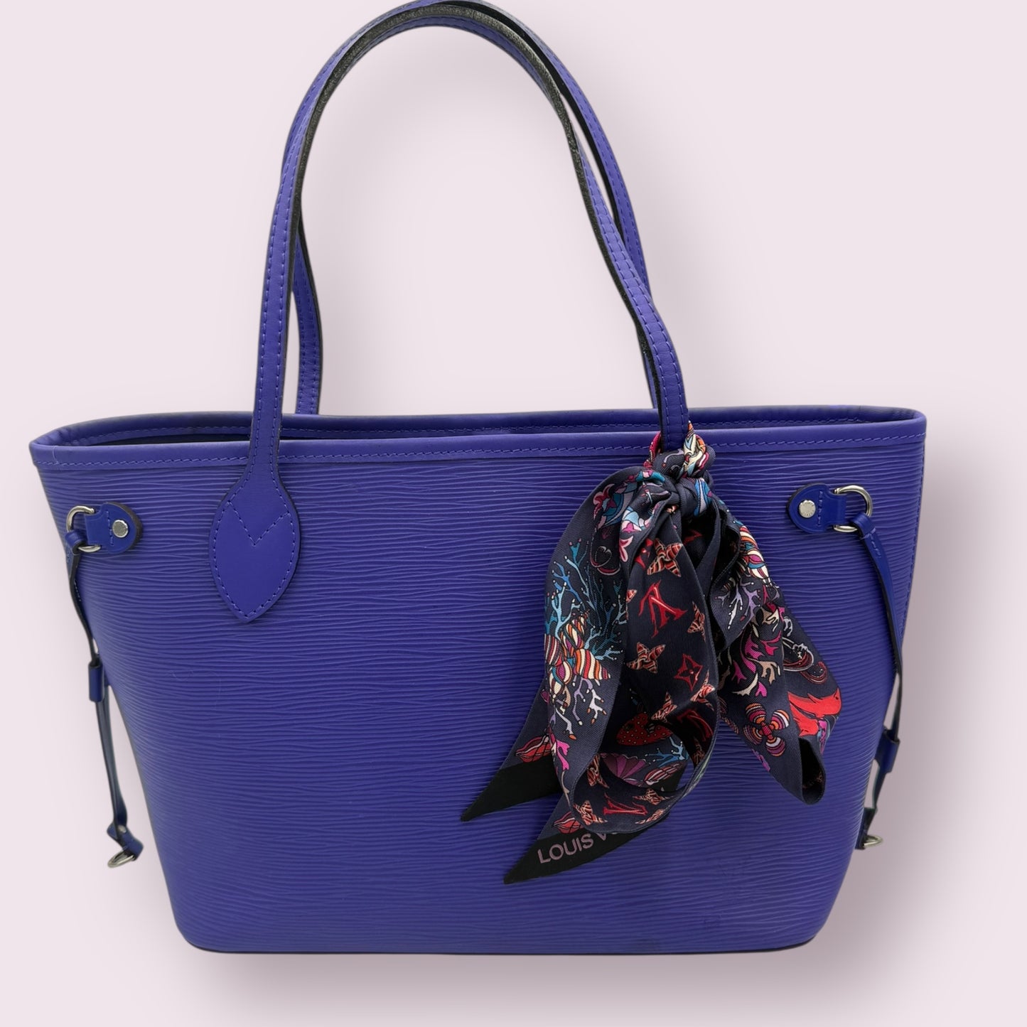 Louis Vuitton Neverfull Tote Purple Epi Leather PM