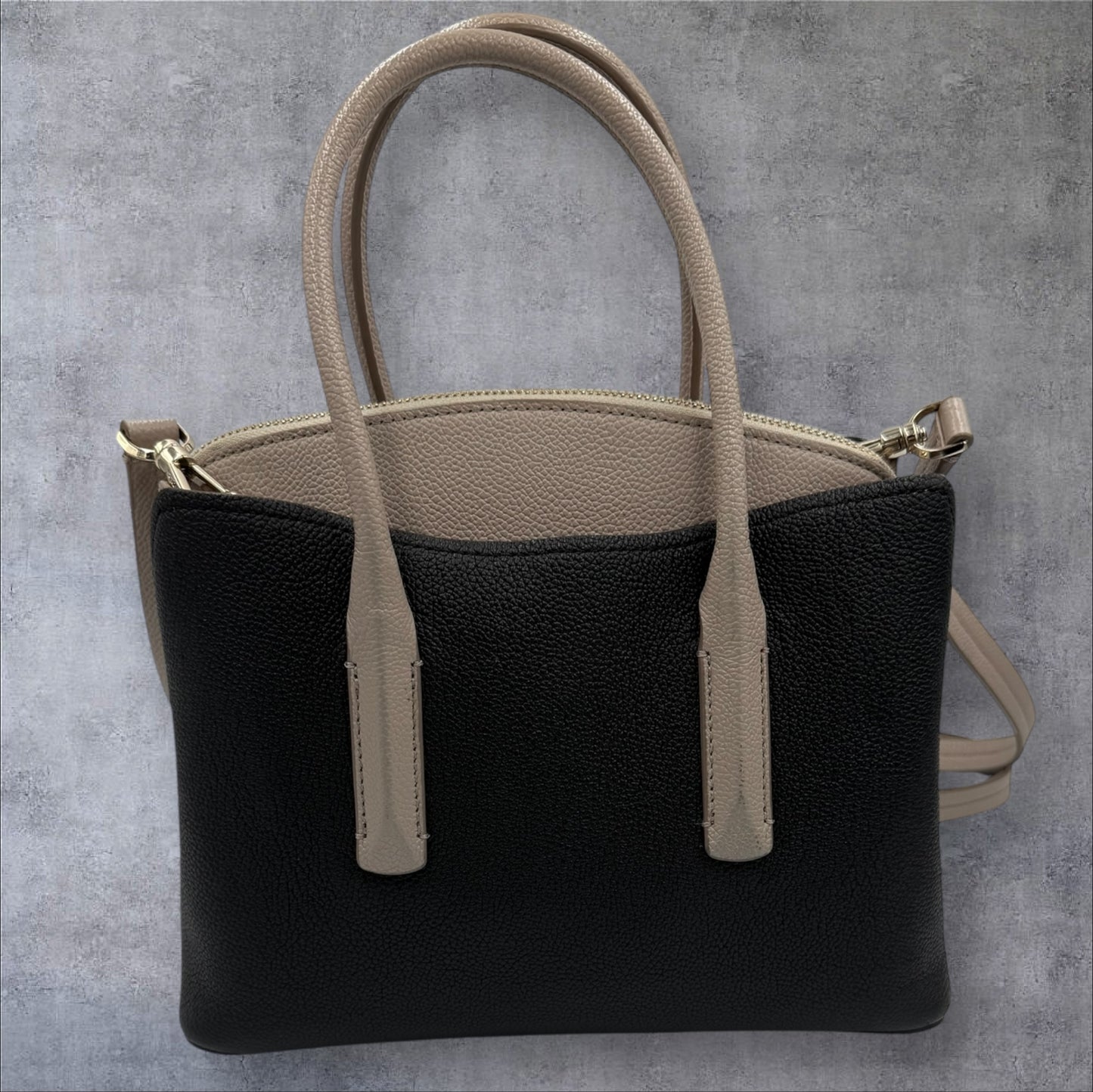 Kate Spade Margaux Black/Taupe Leather Tote