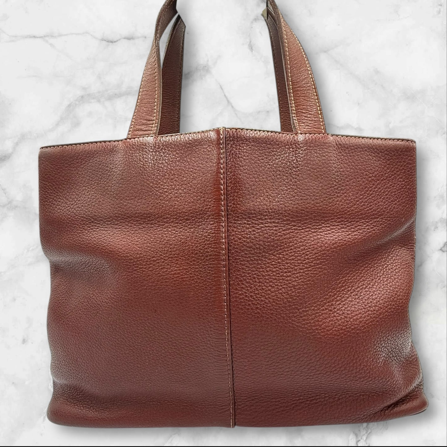 Burberrys Brown Leather Vintage Tote bag