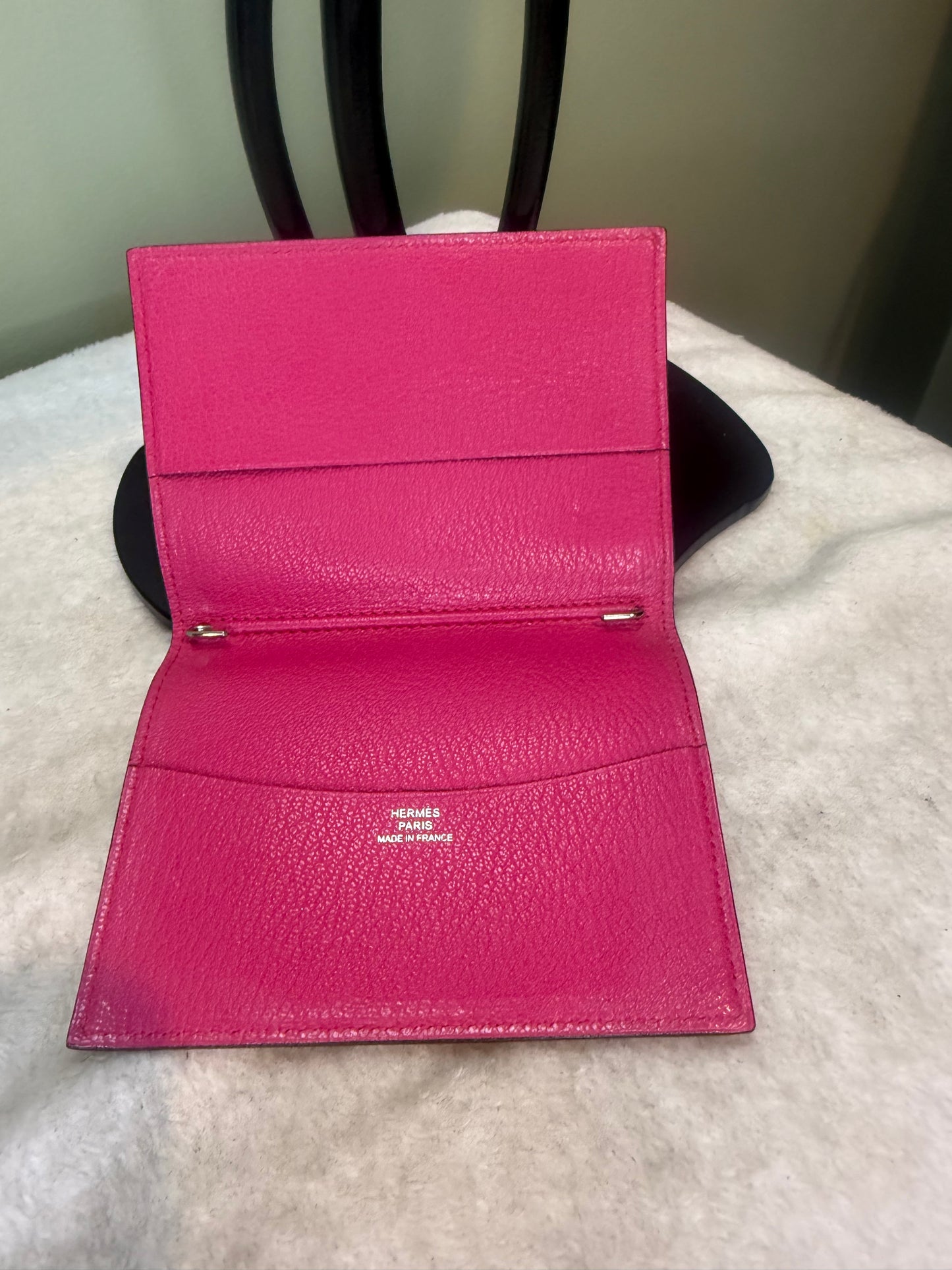 1321. Hermes Purple Passport Holder