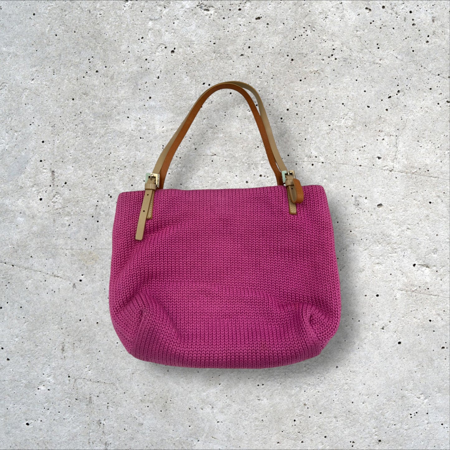 Fendi knitted Fuchsia Pink Tote