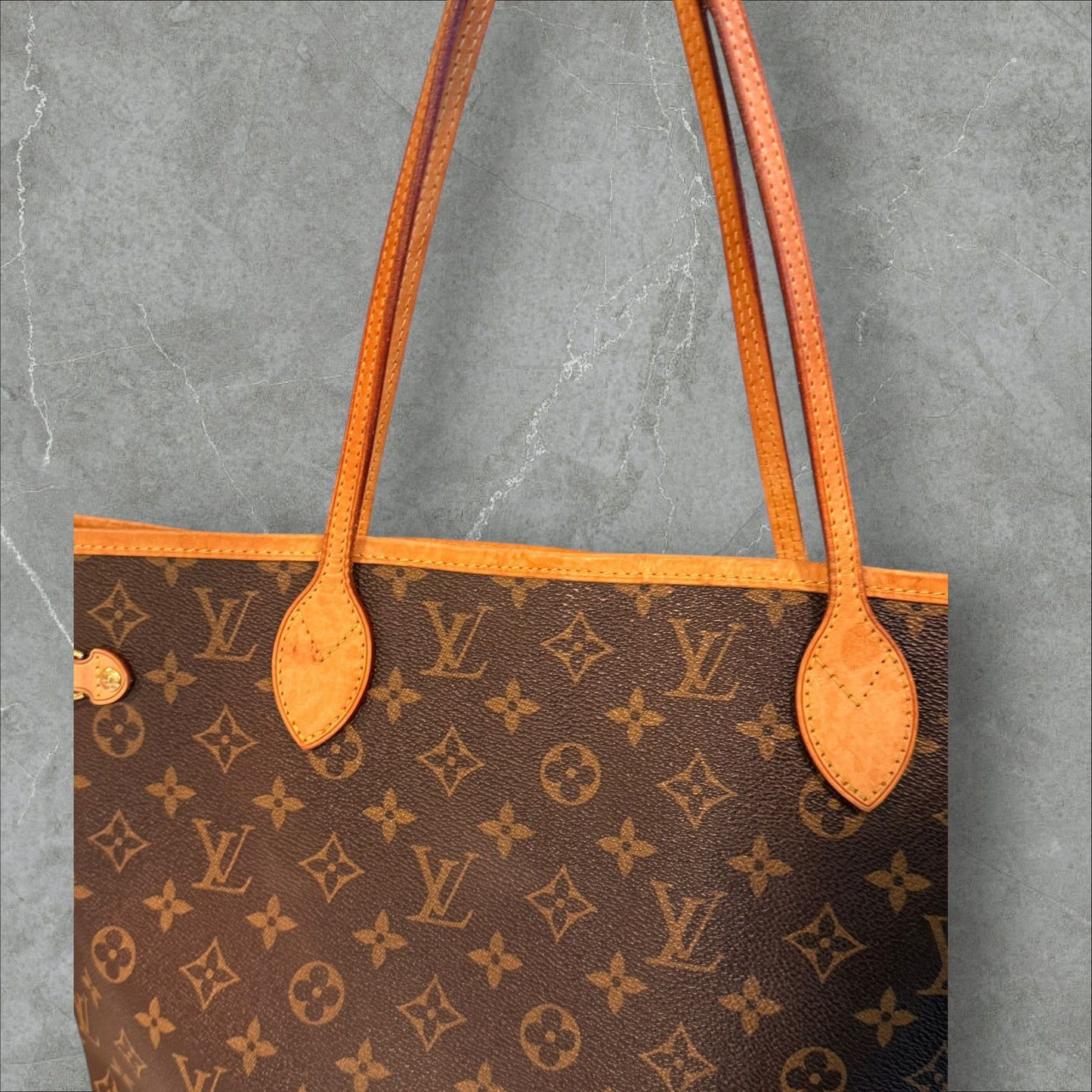 Louis Vuitton Neverfull MM Monogram with Fushia interior