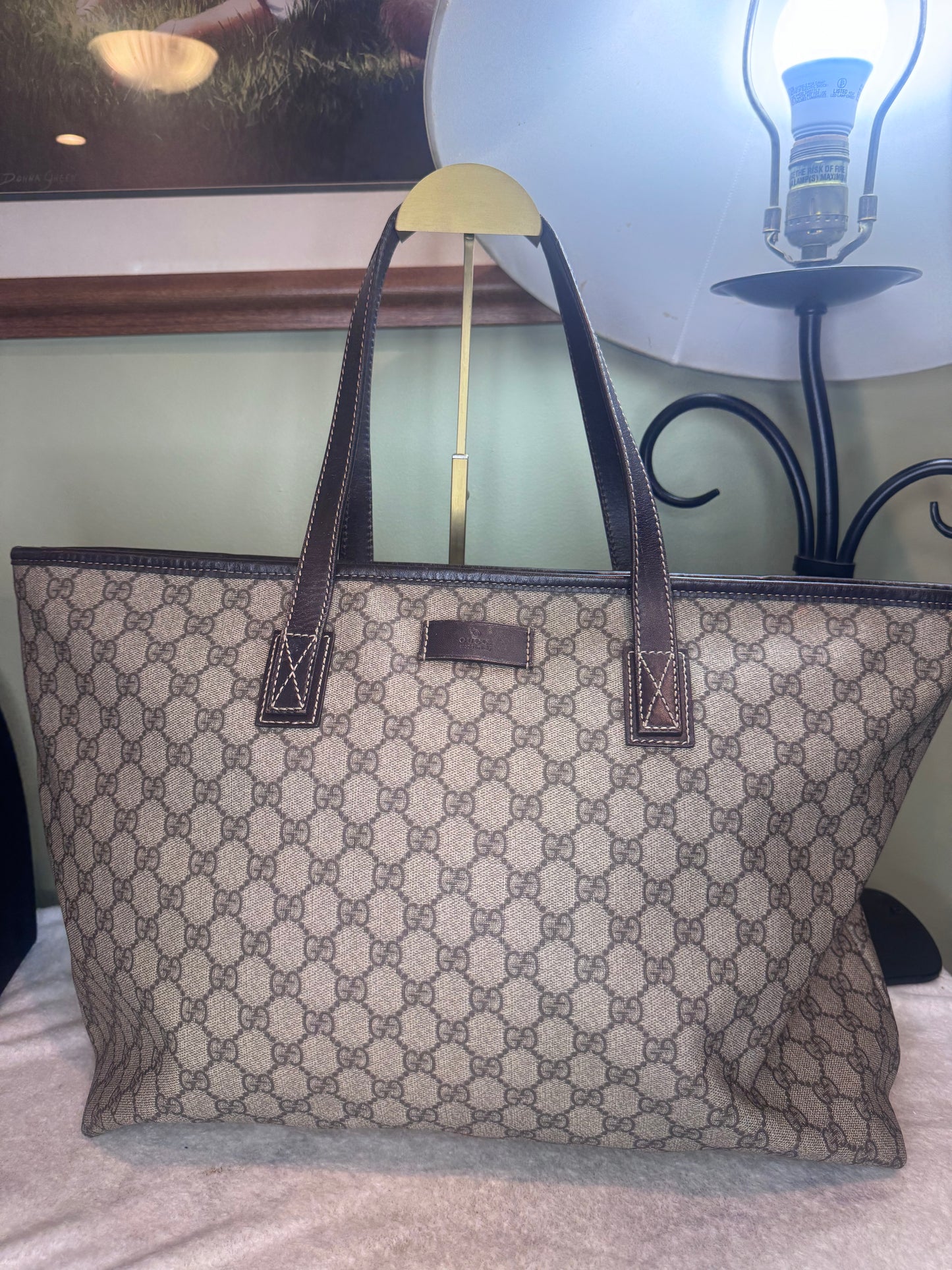 1412. Gucci GG Vintage Supreme Tote