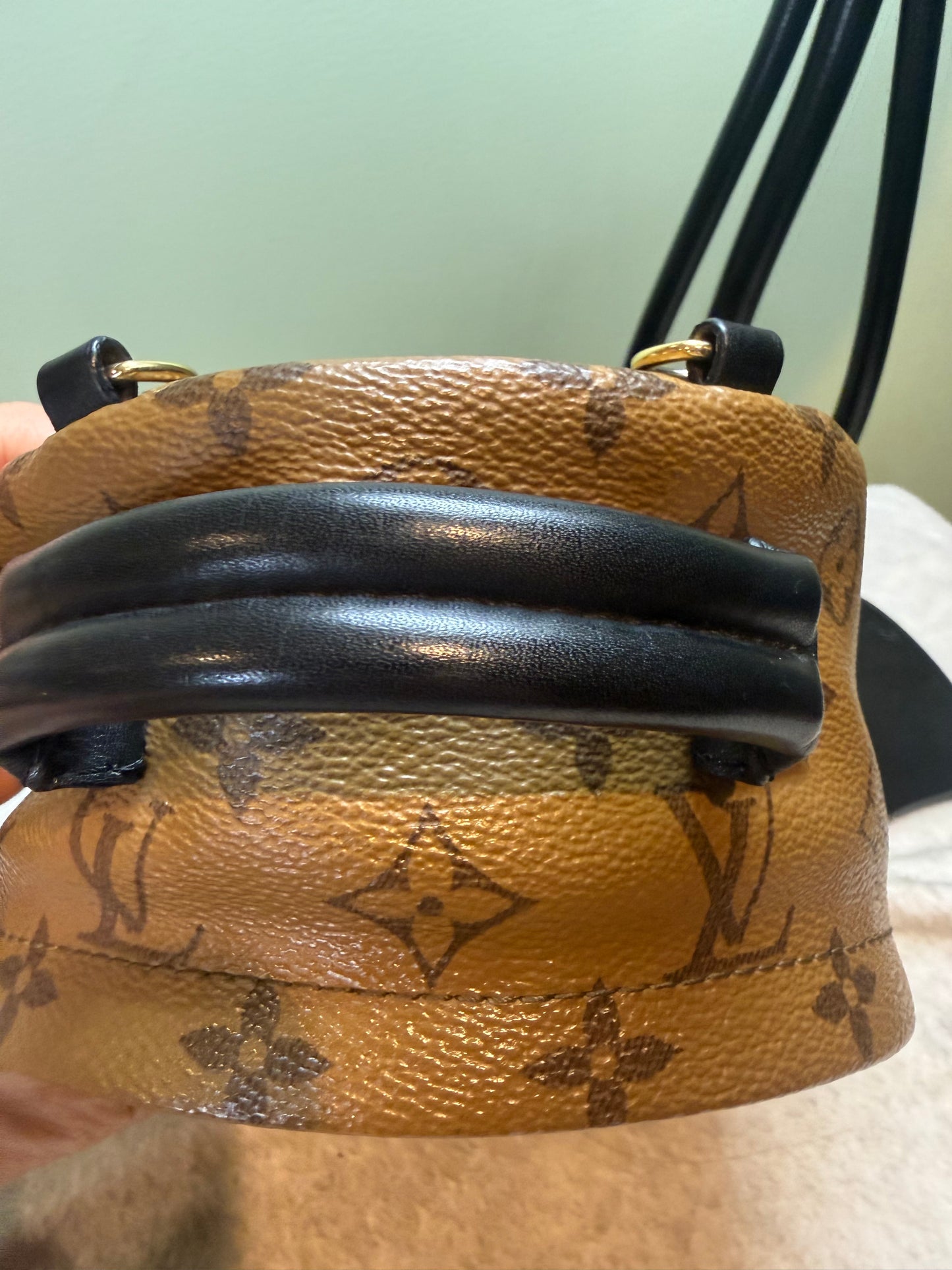 1467. Louis Vuitton Reverse Monogram Palm Springs Mini Backpack