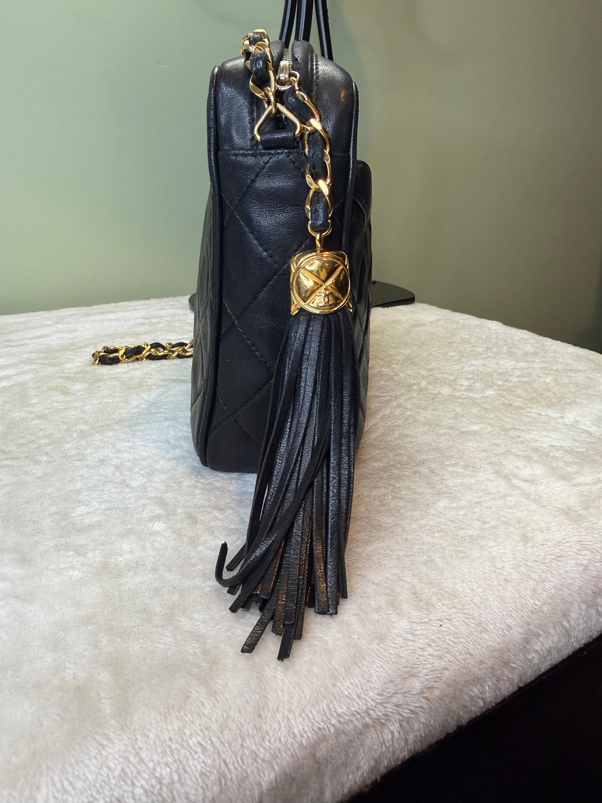 2026. Chanel Black Lambskin Camera Bag (Series 2; 1991-94)