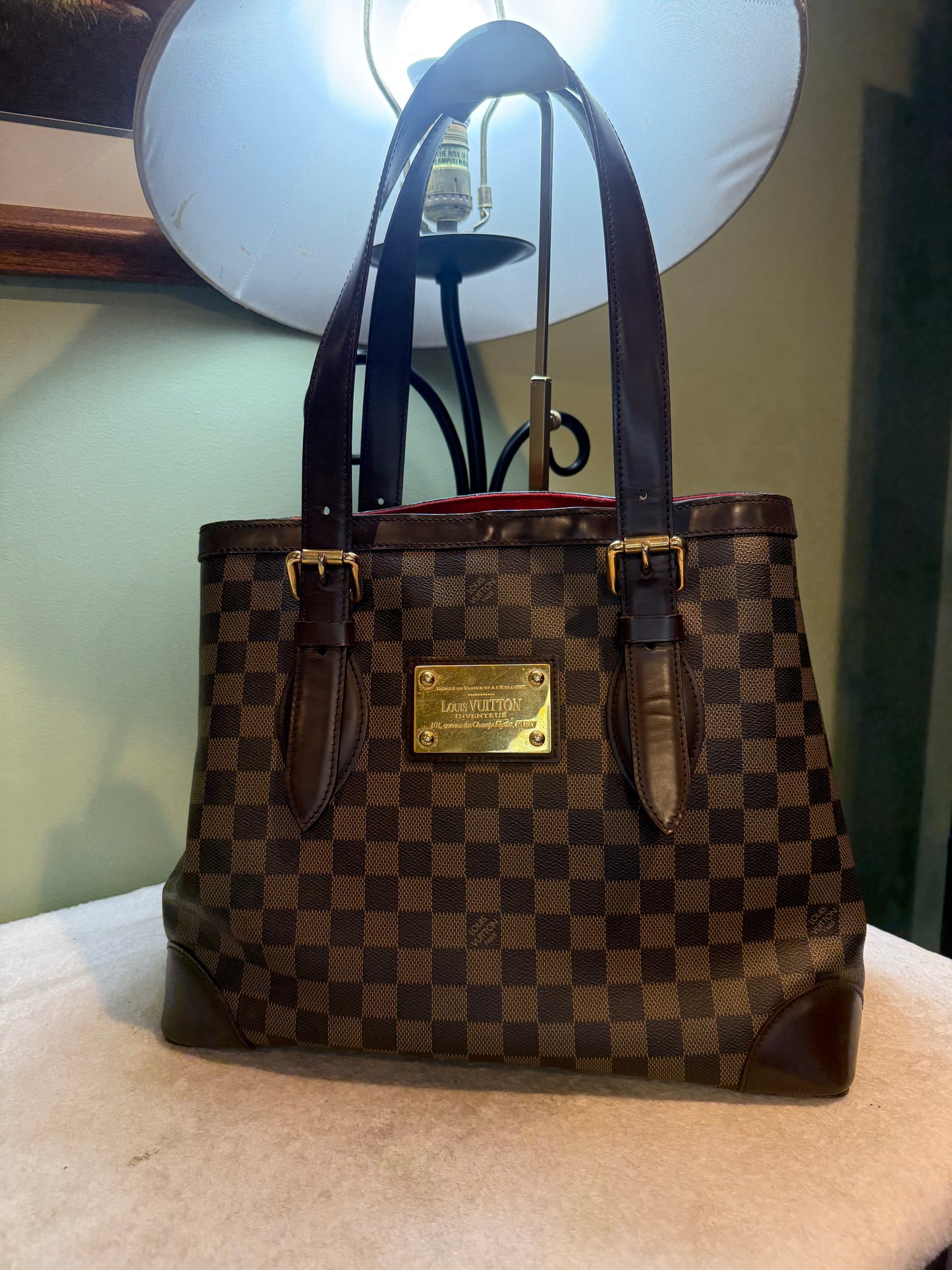 1655. Louis Vuitton Damier Ebene Hampstead MM