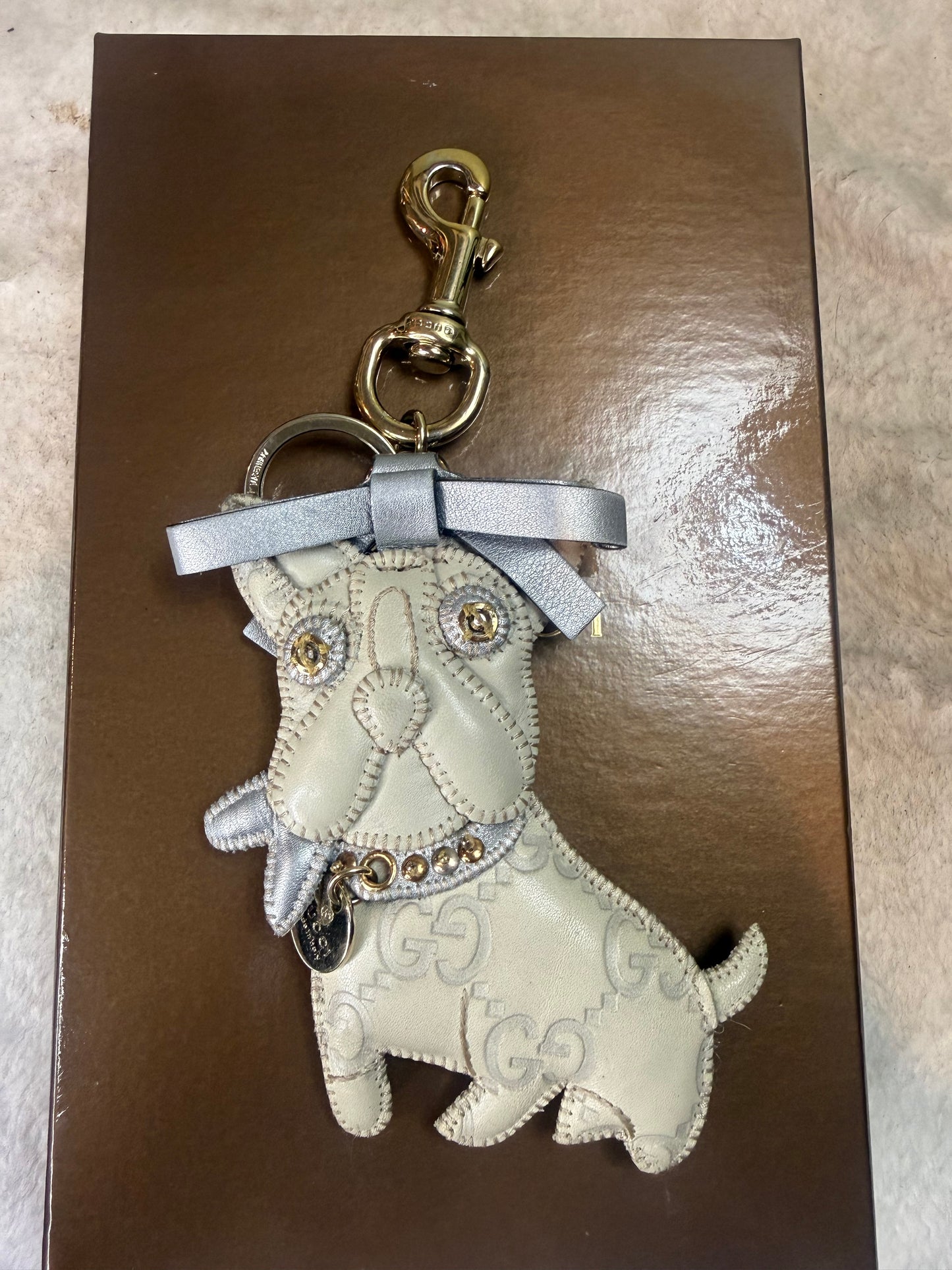1455. Gucci Bull Dog Charm