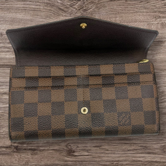 Louis Vuitton Sarah Wallet in Damier Ebene